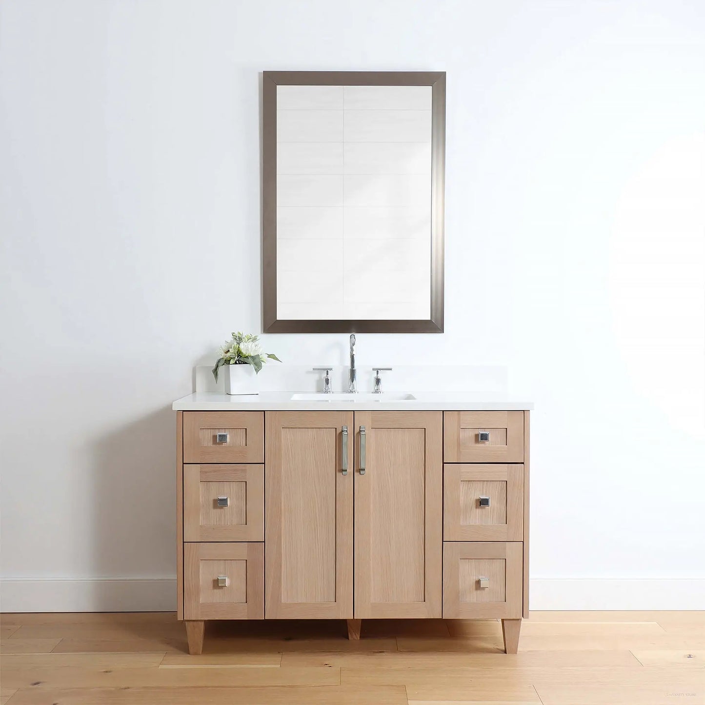 Bridgeport 48", Teodor® White Oak Vanity Teodor Bathroom VanityCanada