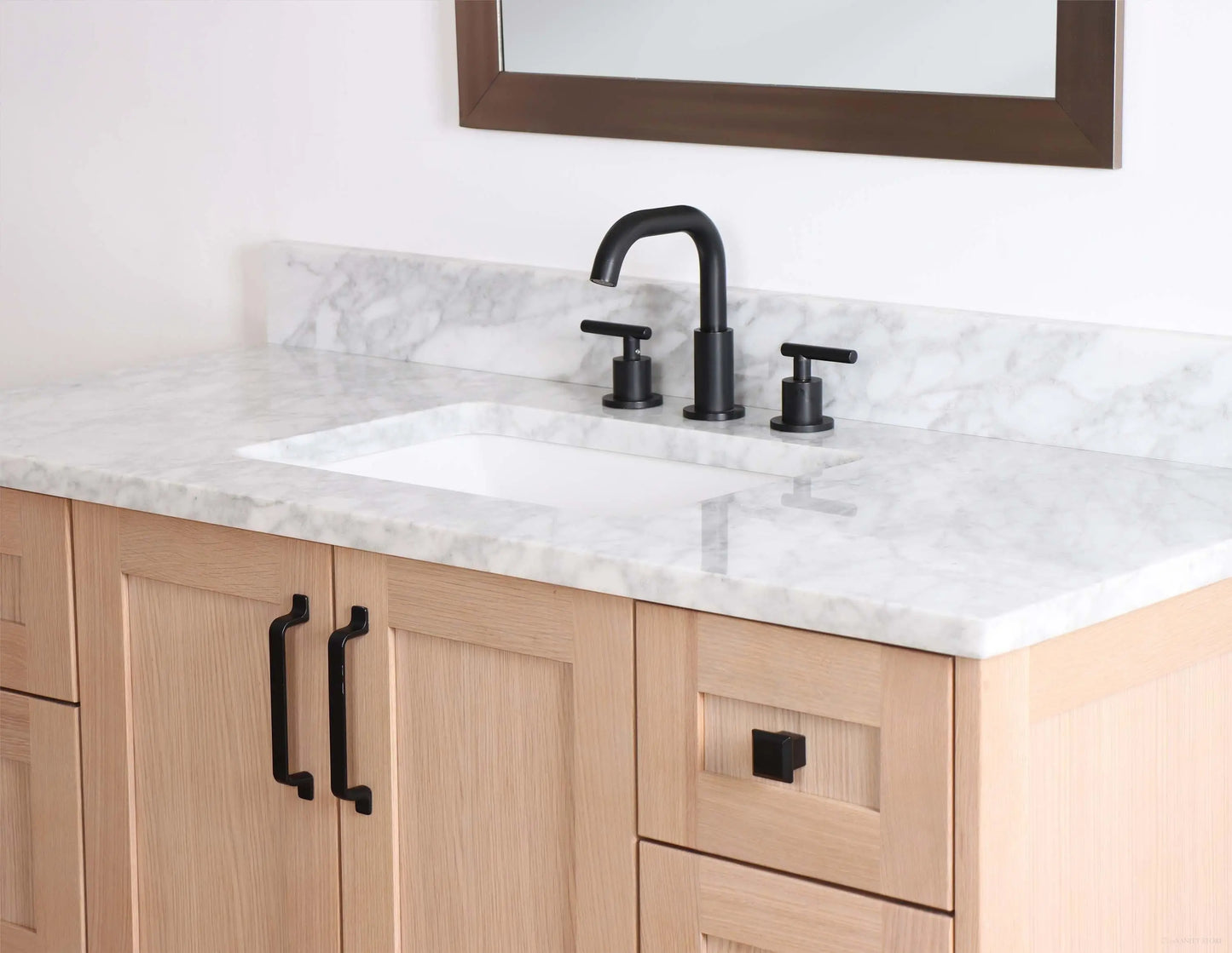 Bridgeport 48" White Oak Bathroom Vanity