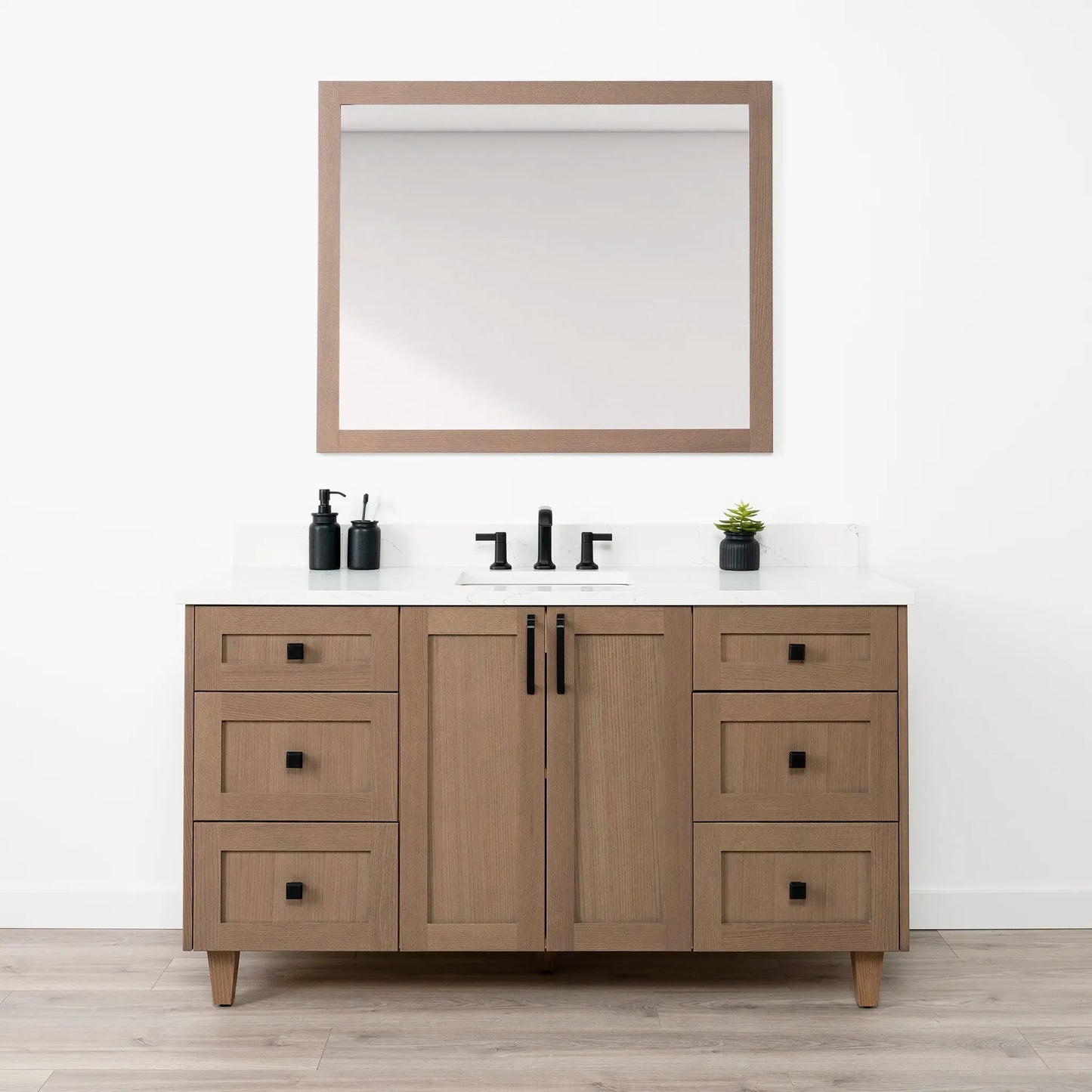 Bridgeport SLIM 60" Almond Coast Bathroom Vanity Teodor Bathroom Vanity Canada