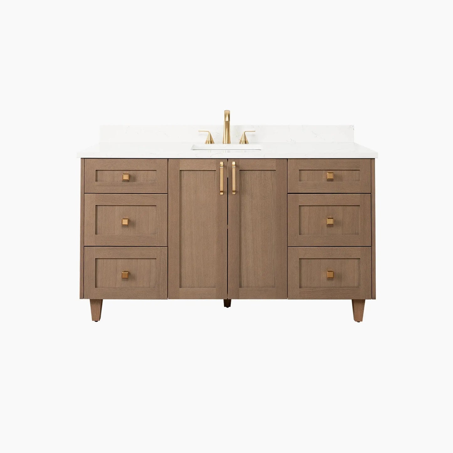 Bridgeport SLIM 60" Almond Coast Bathroom Vanity Teodor Bathroom Vanity Canada
