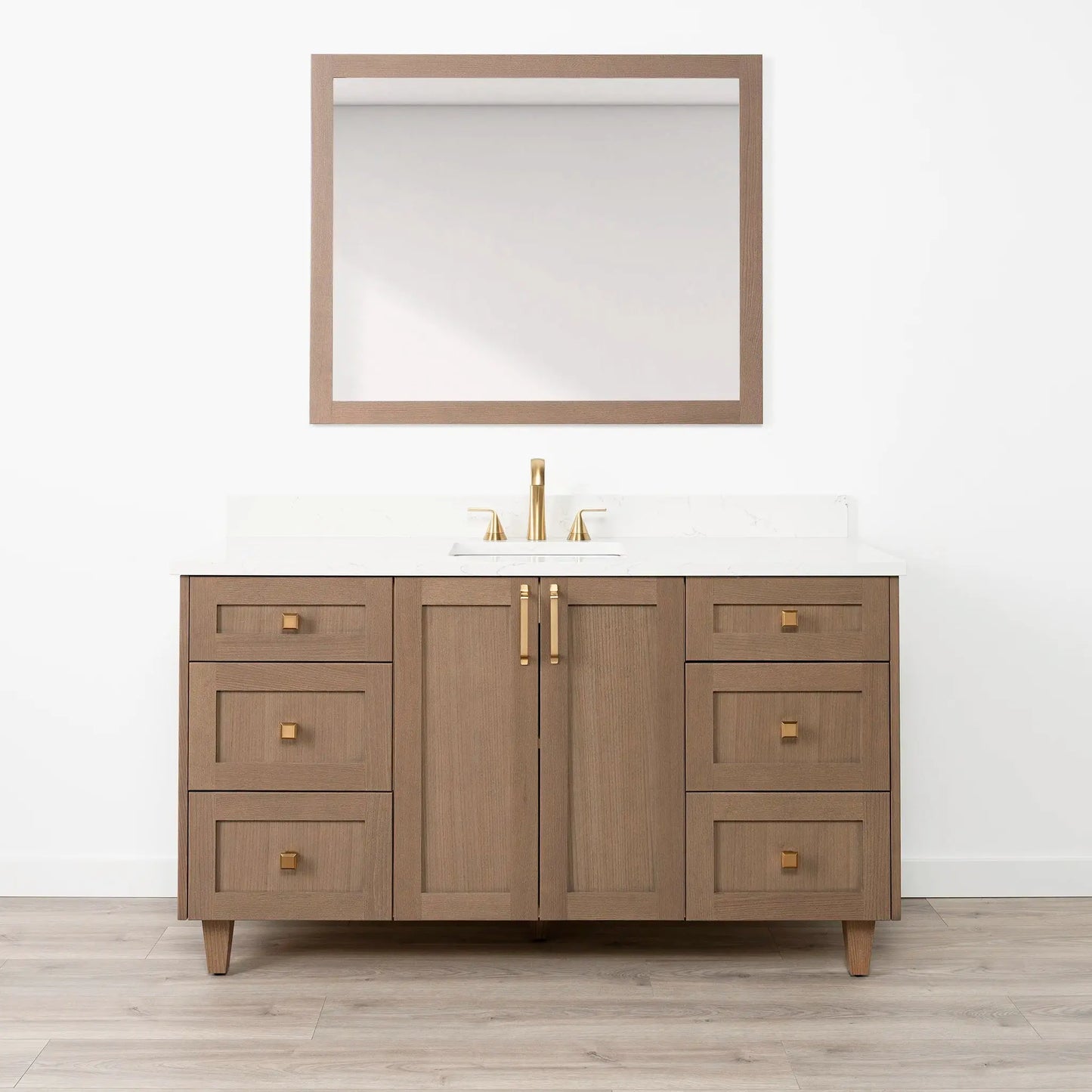 Bridgeport SLIM 60" Almond Coast Bathroom Vanity Teodor Bathroom Vanity Canada