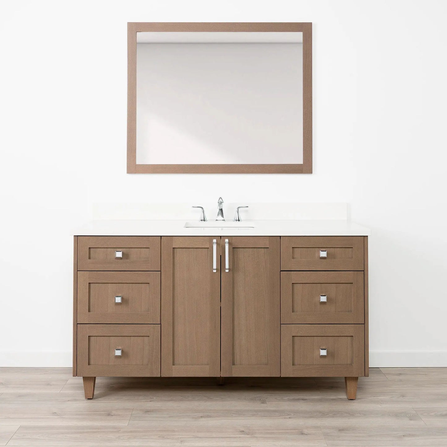 Bridgeport SLIM 60" Almond Coast Bathroom Vanity Teodor Bathroom Vanity Canada