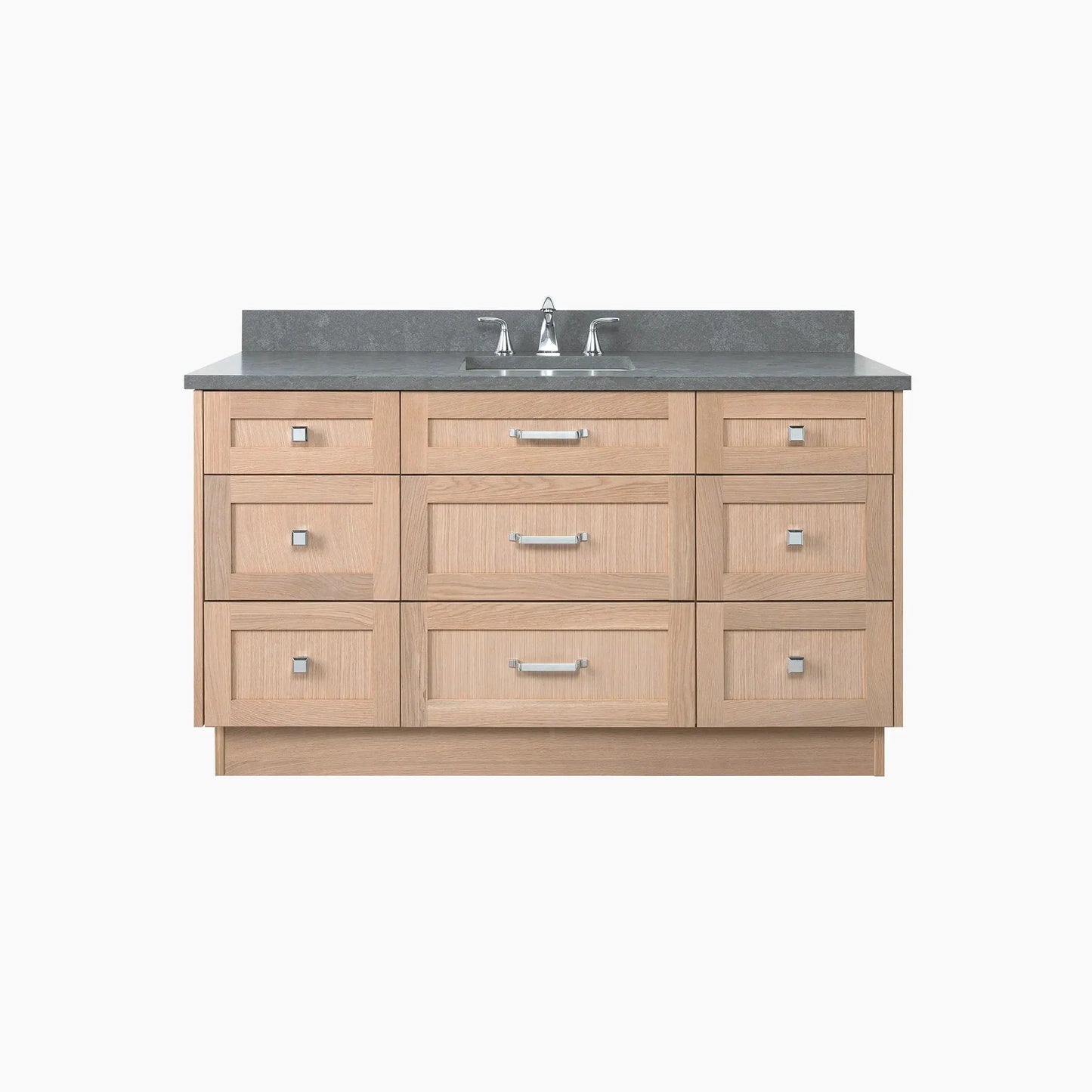 Bridgeport SLIM 60" White Oak Bathroom Vanity - All Drawers Teodor Bathroom Vanity Canada