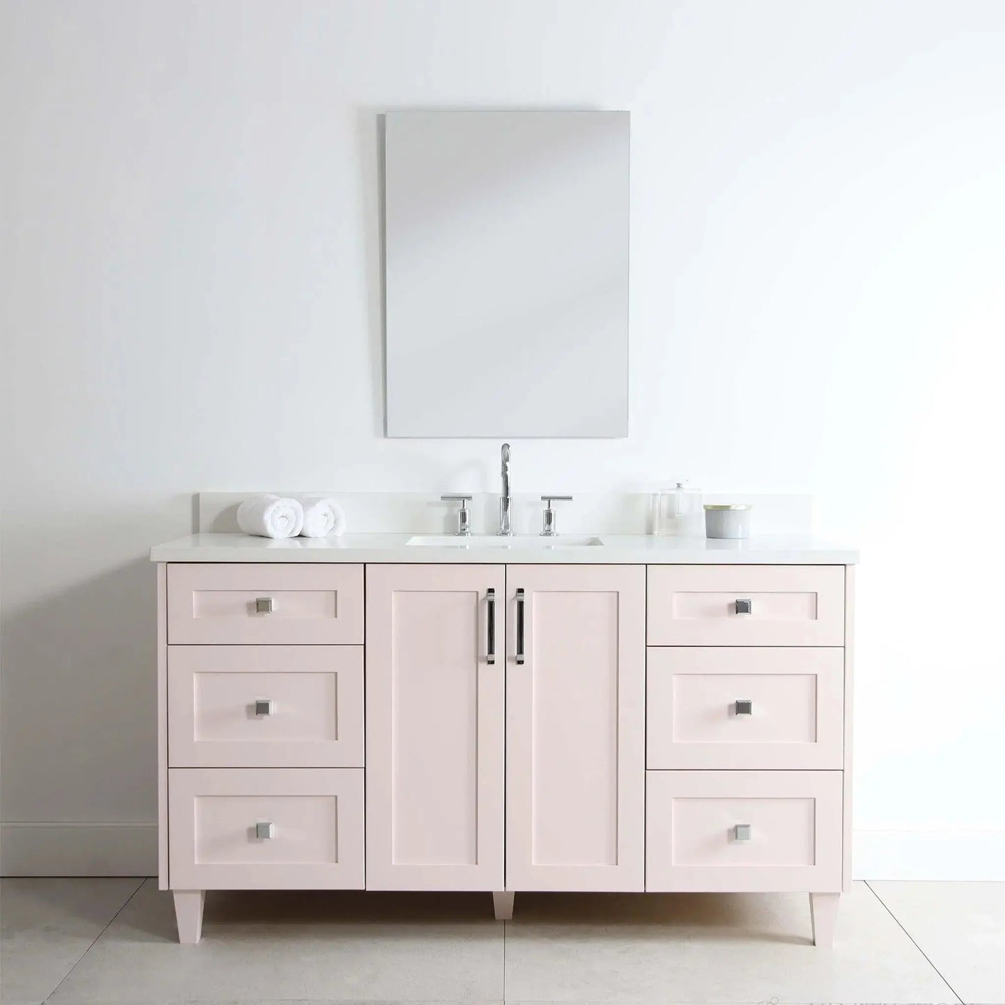 Bridgeport 60", Teodor® Champagne Pink Vanity Teodor Bathroom VanityCanada