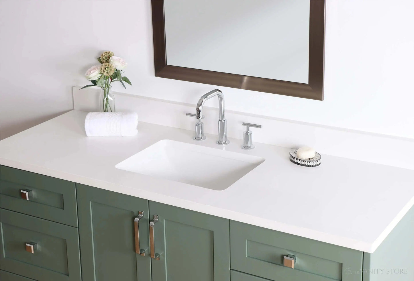 Bridgeport SLIM 60" Sage Green Bathroom Vanity Teodor Bathroom Vanity Canada