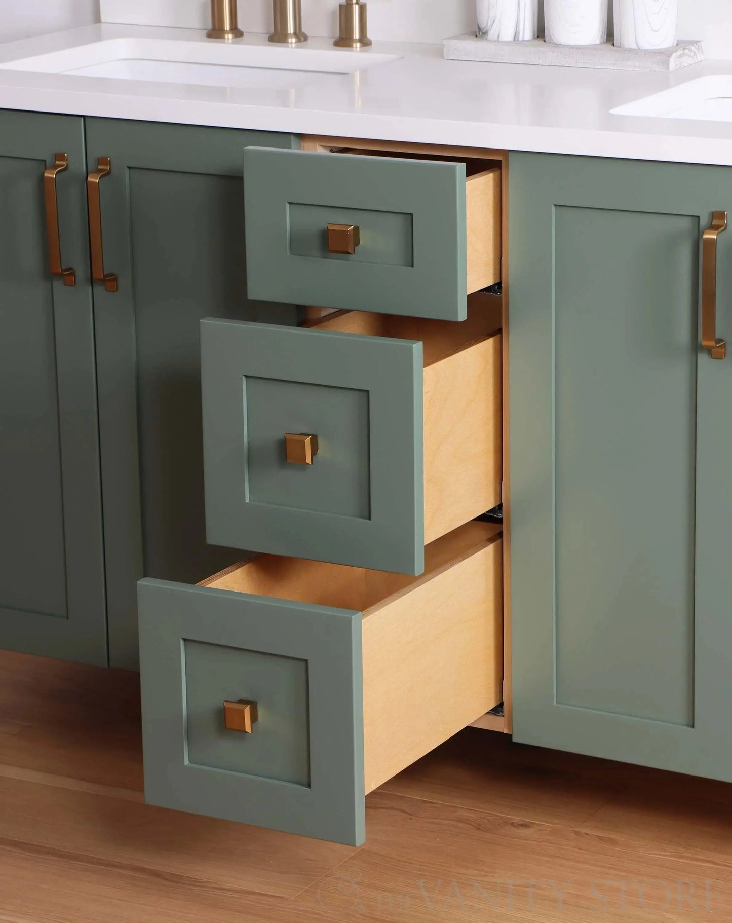 Bridgeport SLIM 60" Sage Green Bathroom Vanity, Double Sink Teodor Bathroom Vanity Canada