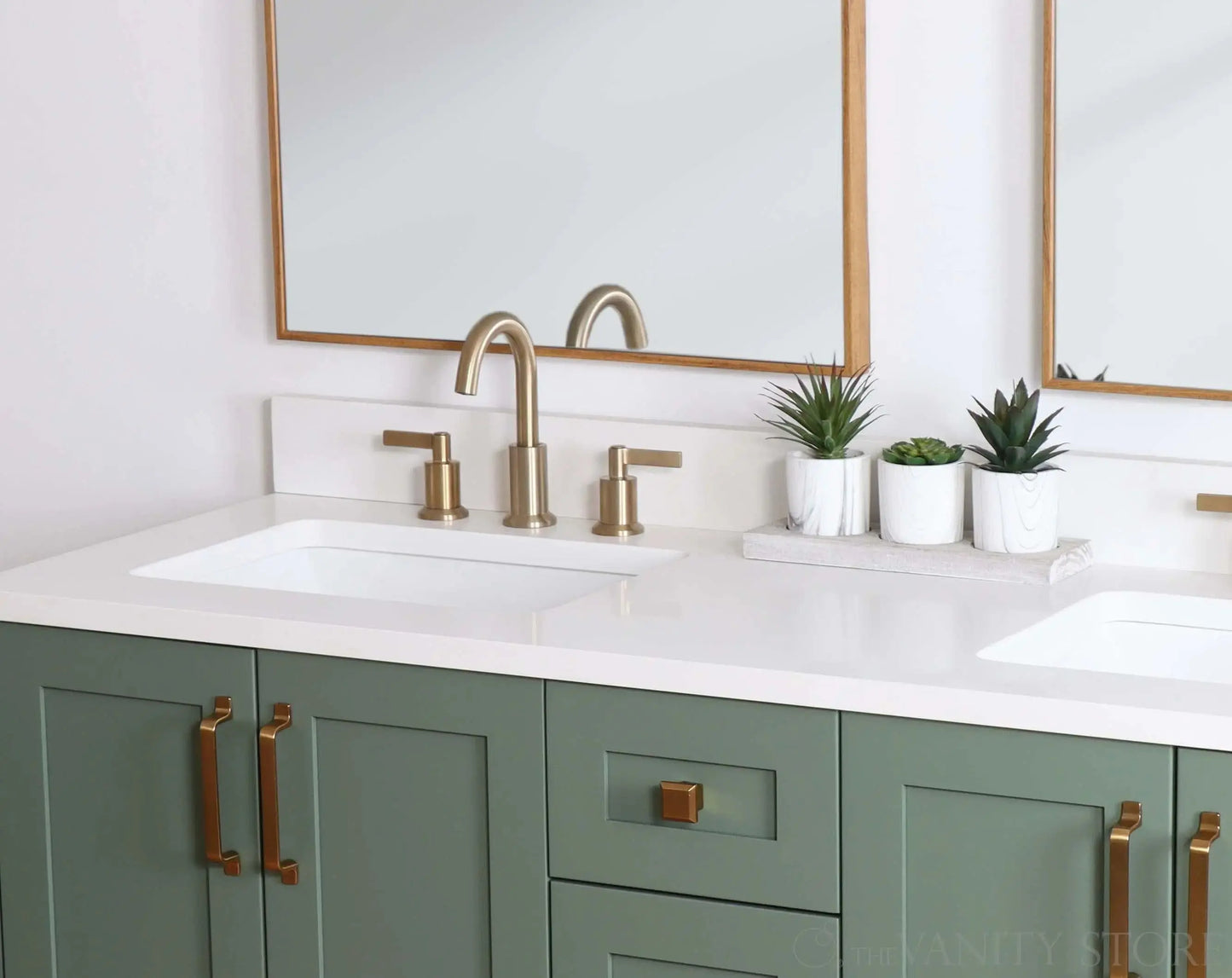 Bridgeport SLIM 60" Sage Green Bathroom Vanity, Double Sink Teodor Bathroom Vanity Canada