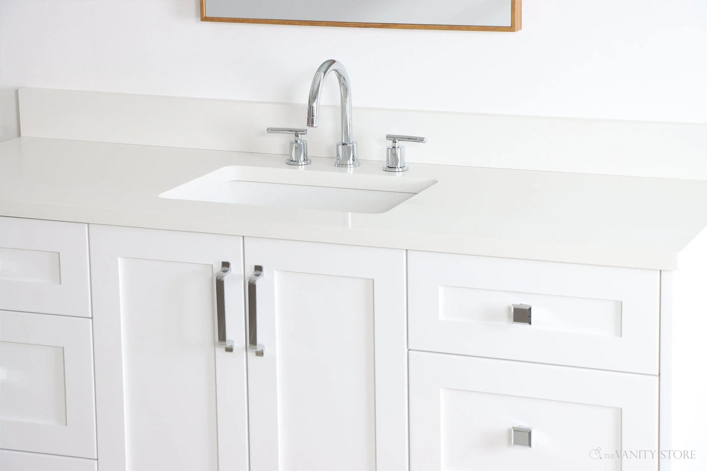 Bridgeport 60" Satin White Bathroom Vanity