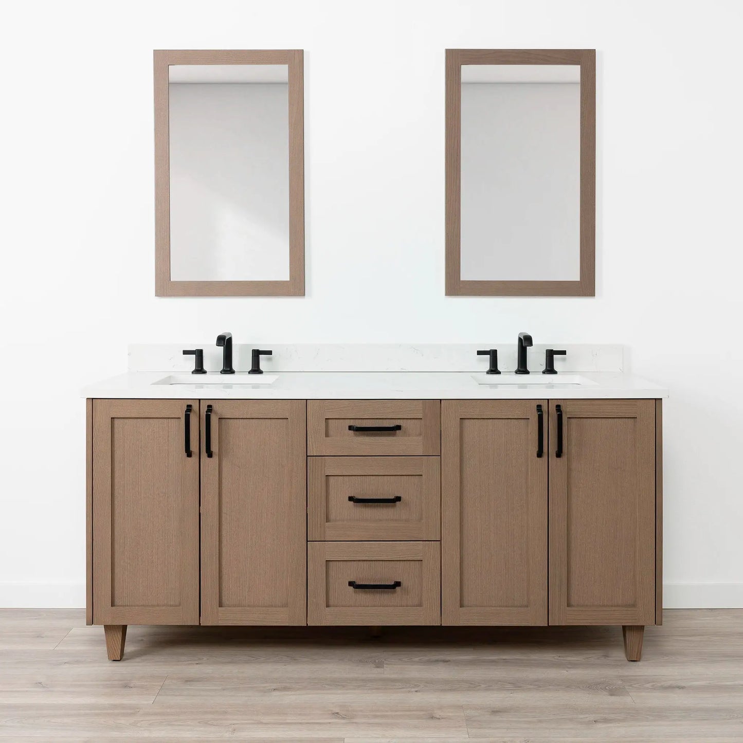 Bridgeport SLIM 72" Almond Coast Bathroom Vanity, Double Sink Teodor Bathroom Vanity Canada