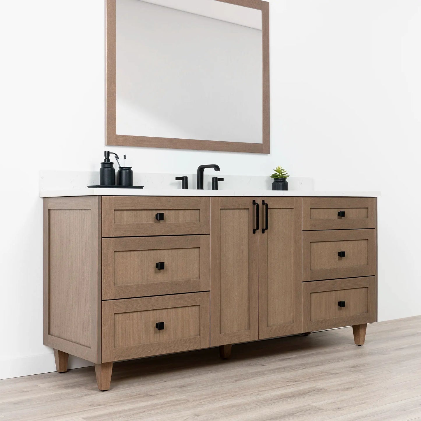 Bridgeport SLIM 72" Almond Coast Bathroom Vanity Teodor Bathroom Vanity Canada