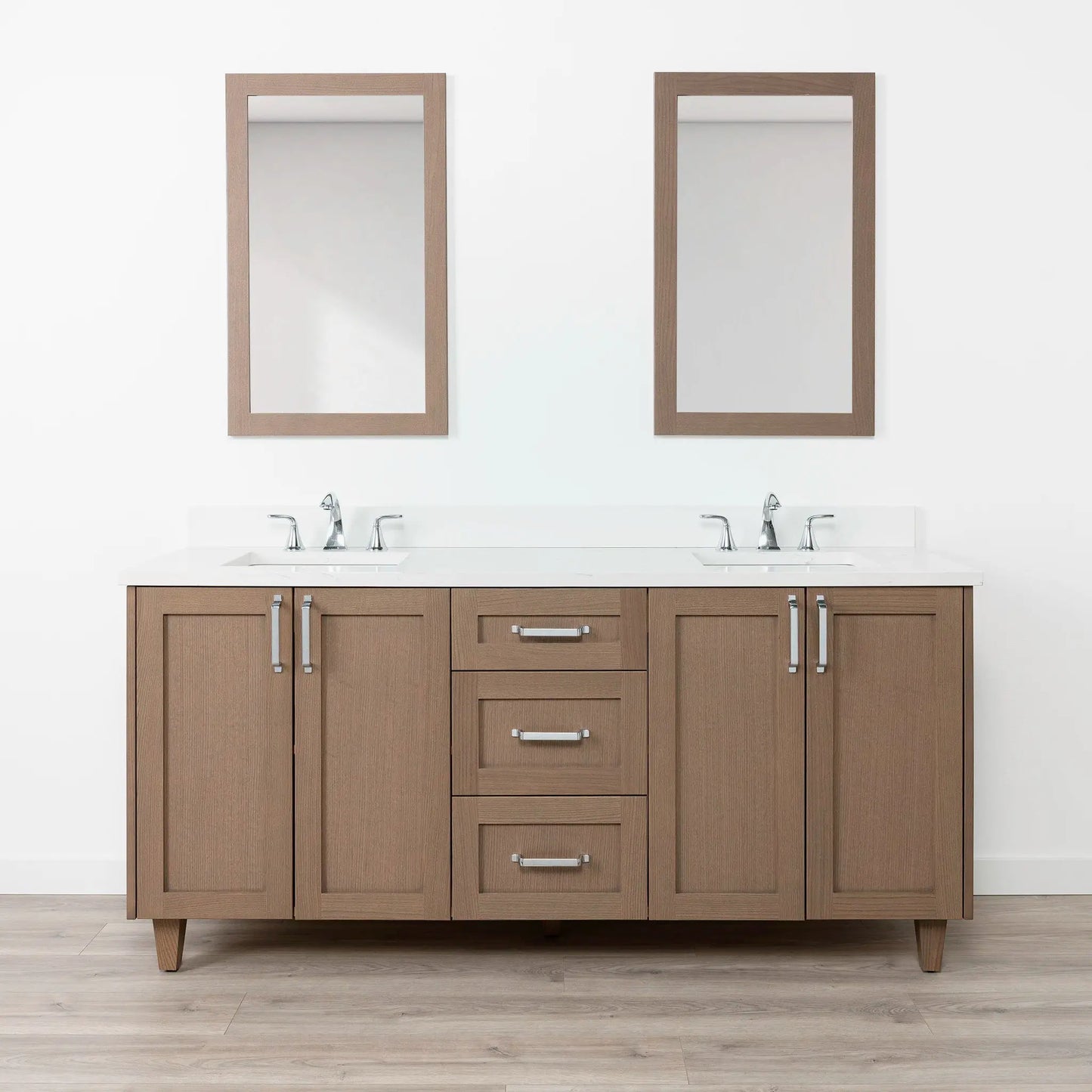 Bridgeport SLIM 72" Almond Coast Bathroom Vanity, Double Sink Teodor Bathroom Vanity Canada