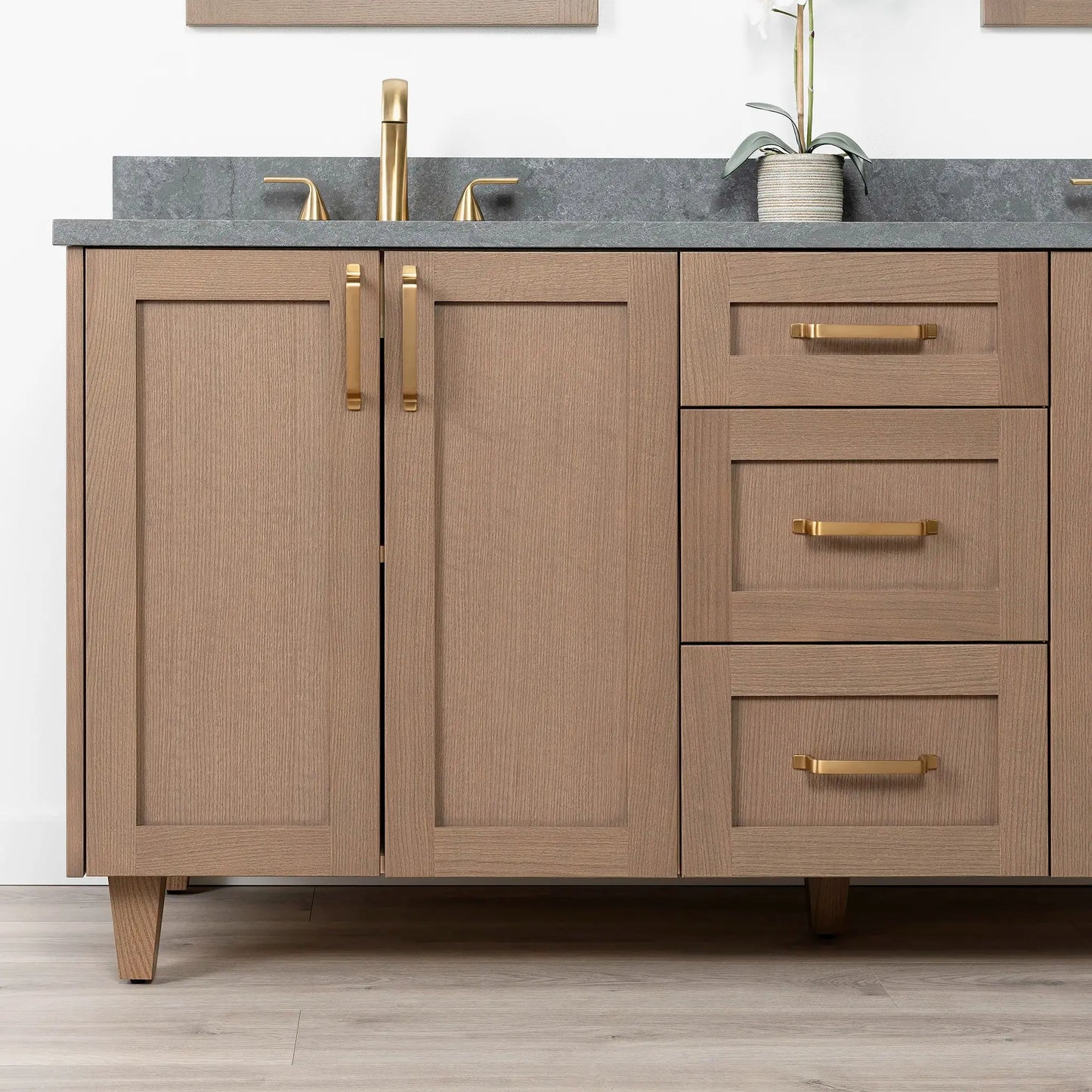 Bridgeport SLIM 72" Almond Coast Bathroom Vanity, Double Sink Teodor Bathroom Vanity Canada