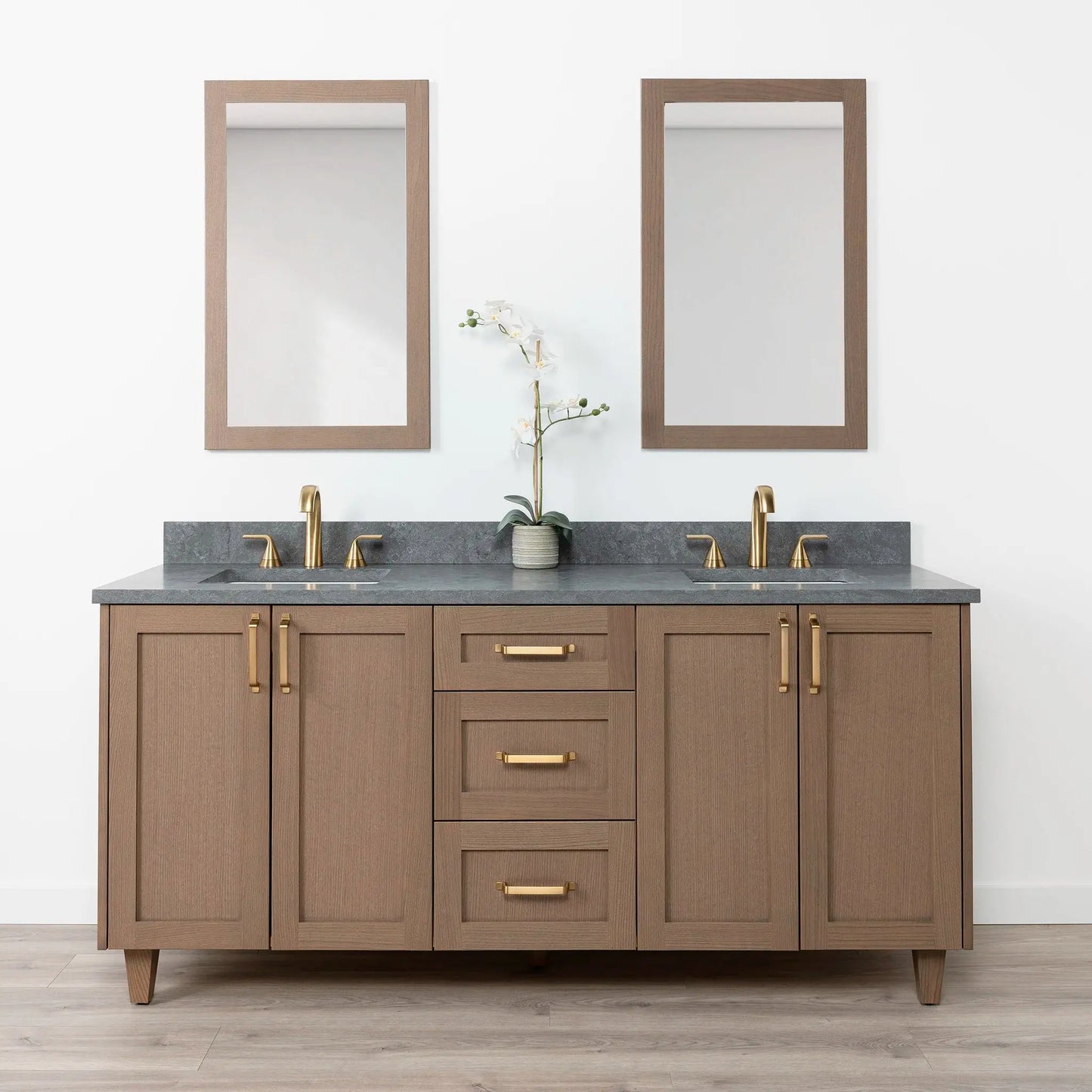 Bridgeport SLIM 72" Almond Coast Bathroom Vanity, Double Sink Teodor Bathroom Vanity Canada