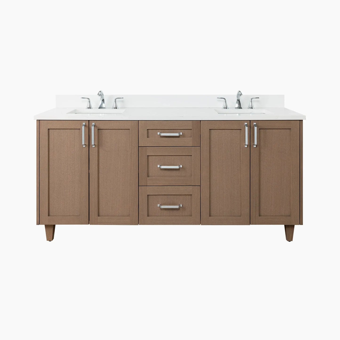 Bridgeport SLIM 72" Almond Coast Bathroom Vanity, Double Sink Teodor Bathroom Vanity Canada