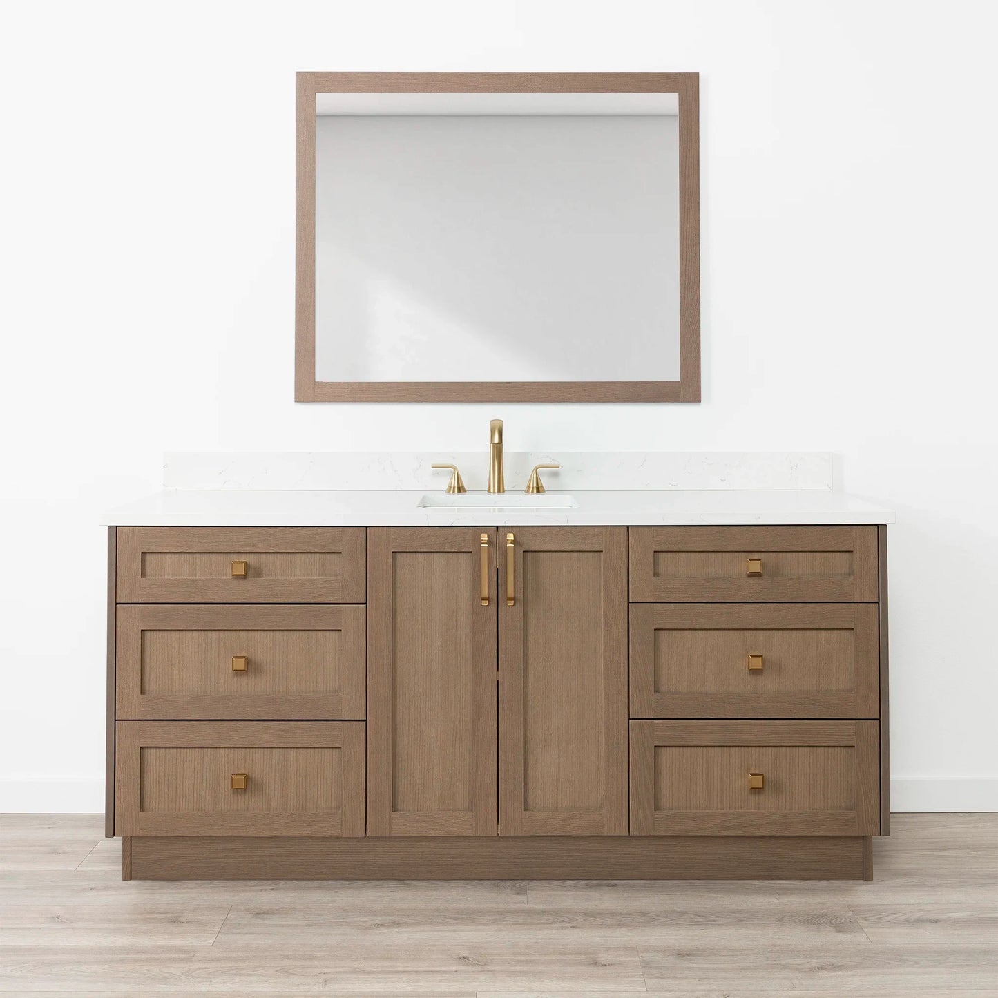 Bridgeport 72" Almond Coast Bathroom Vanity