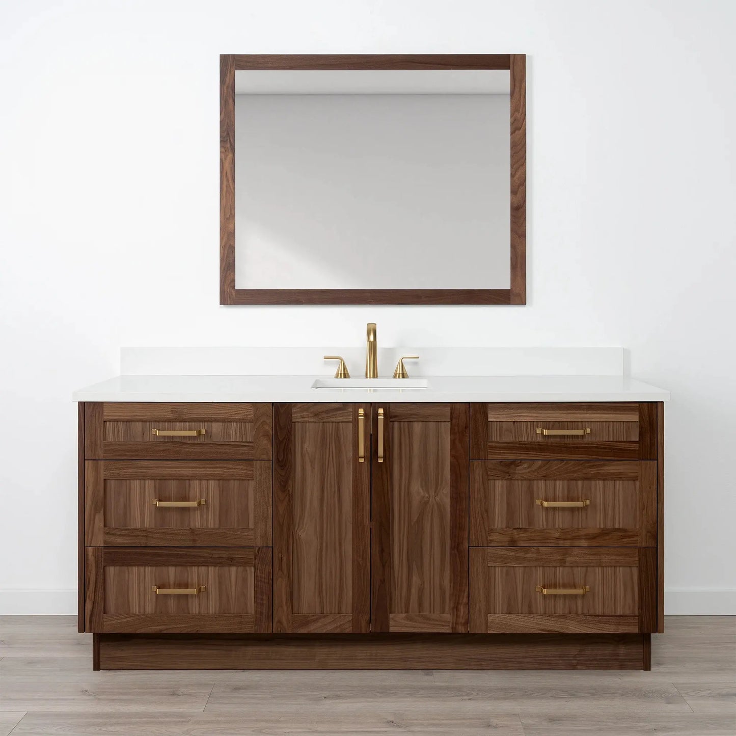 Bridgeport SLIM 72" American Black Walnut Bathroom Vanity Teodor Bathroom Vanity Canada
