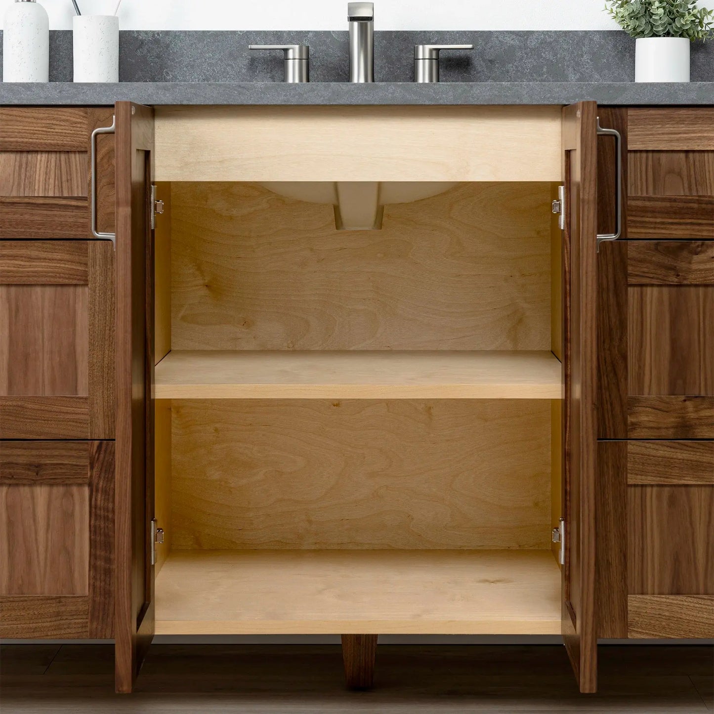 Bridgeport SLIM 72" American Black Walnut Bathroom Vanity Teodor Bathroom Vanity Canada