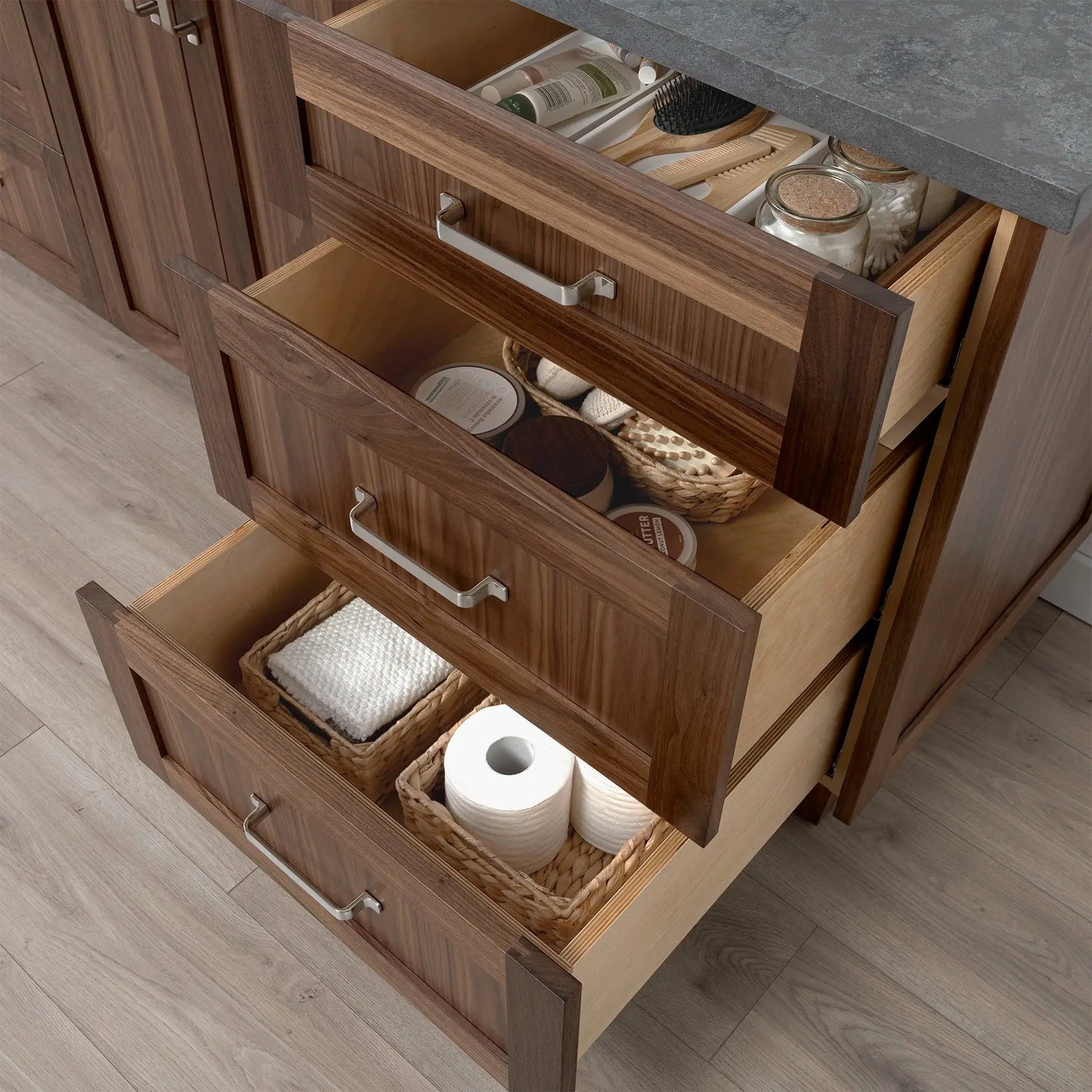 Bridgeport SLIM 72" American Black Walnut Bathroom Vanity Teodor Bathroom Vanity Canada