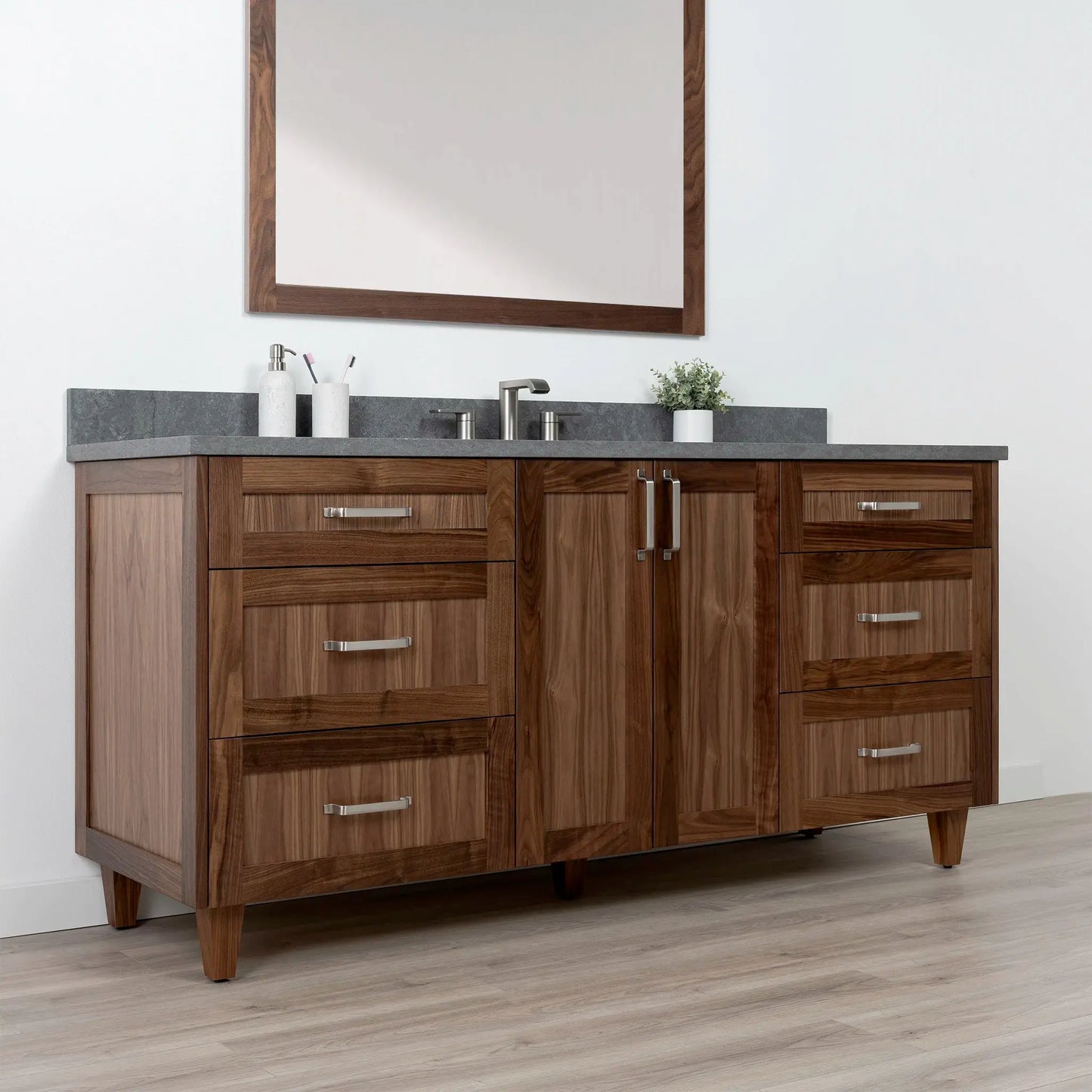 Bridgeport SLIM 72" American Black Walnut Bathroom Vanity Teodor Bathroom Vanity Canada