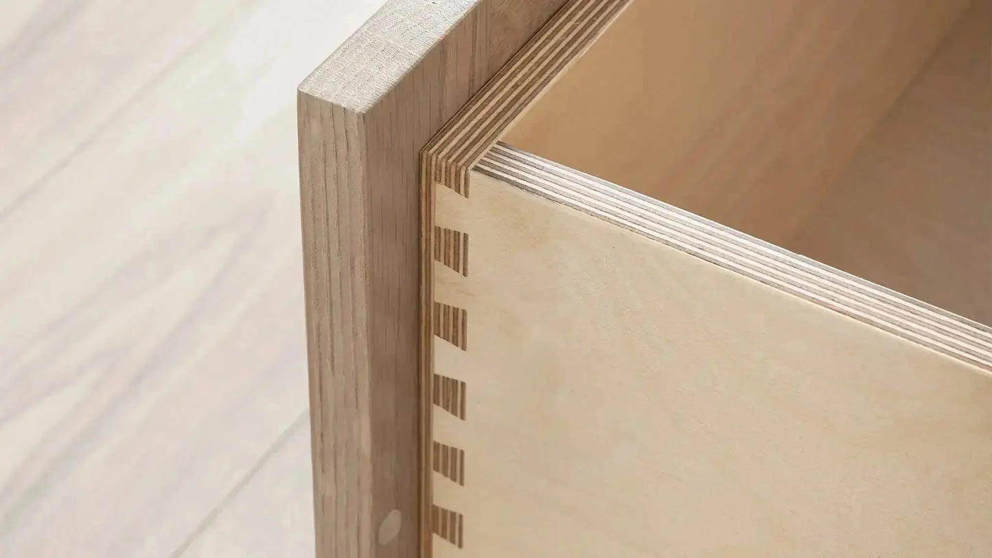 Cape Breton SLIM 24" Wall Mount White Oak Bathroom Vanity - All Drawers Teodor Bathroom Vanity Canada