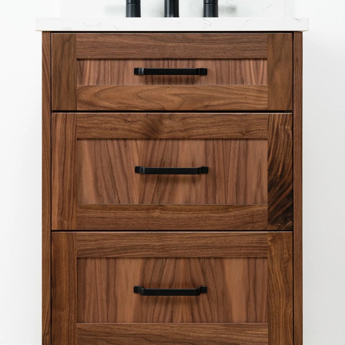Bridgeport SLIM 24" American Black Walnut Bathroom Vanity - All Drawers Teodor Bathroom Vanity Canada