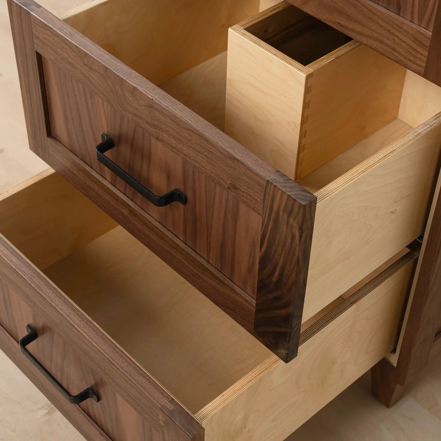 Bridgeport SLIM 24" American Black Walnut Bathroom Vanity - All Drawers Teodor Bathroom Vanity Canada