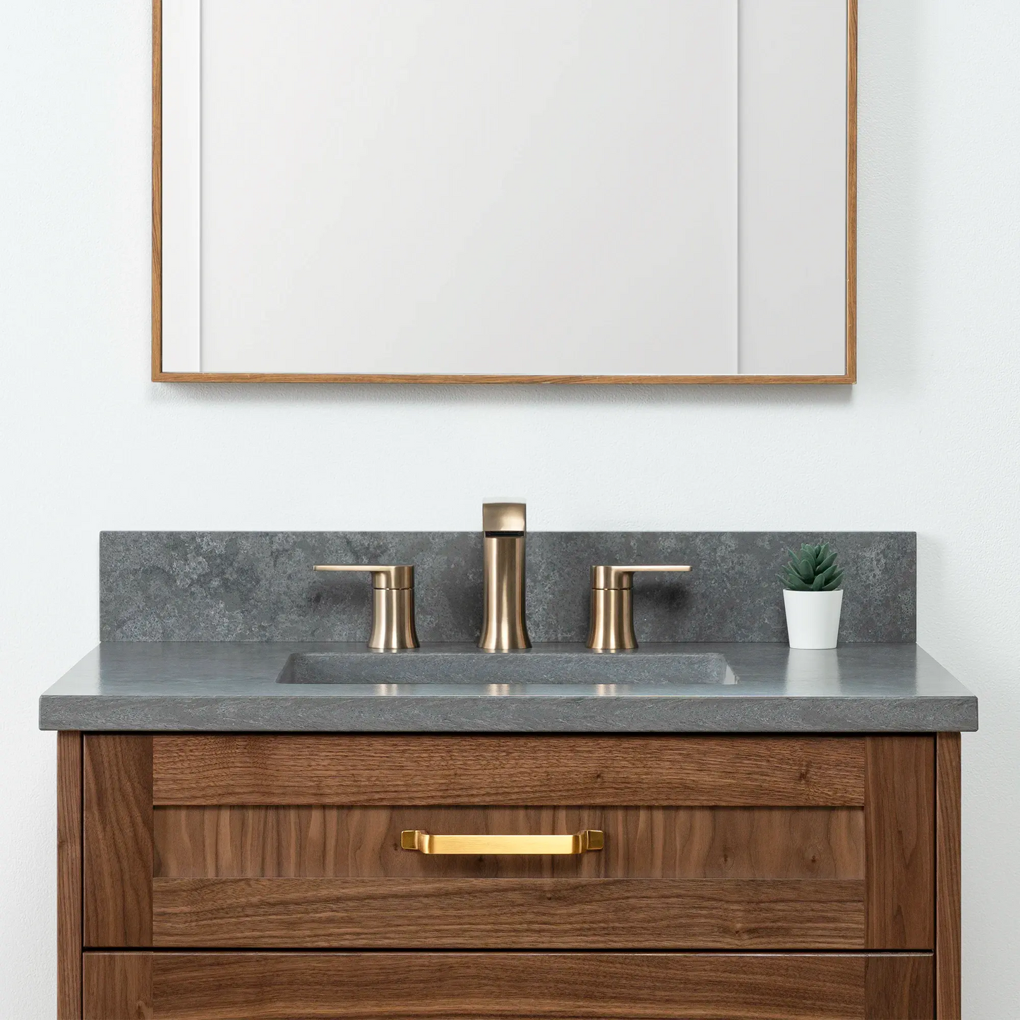Bridgeport SLIM 30" American Black Walnut Bathroom Vanity - All Drawers Teodor Bathroom Vanity Canada