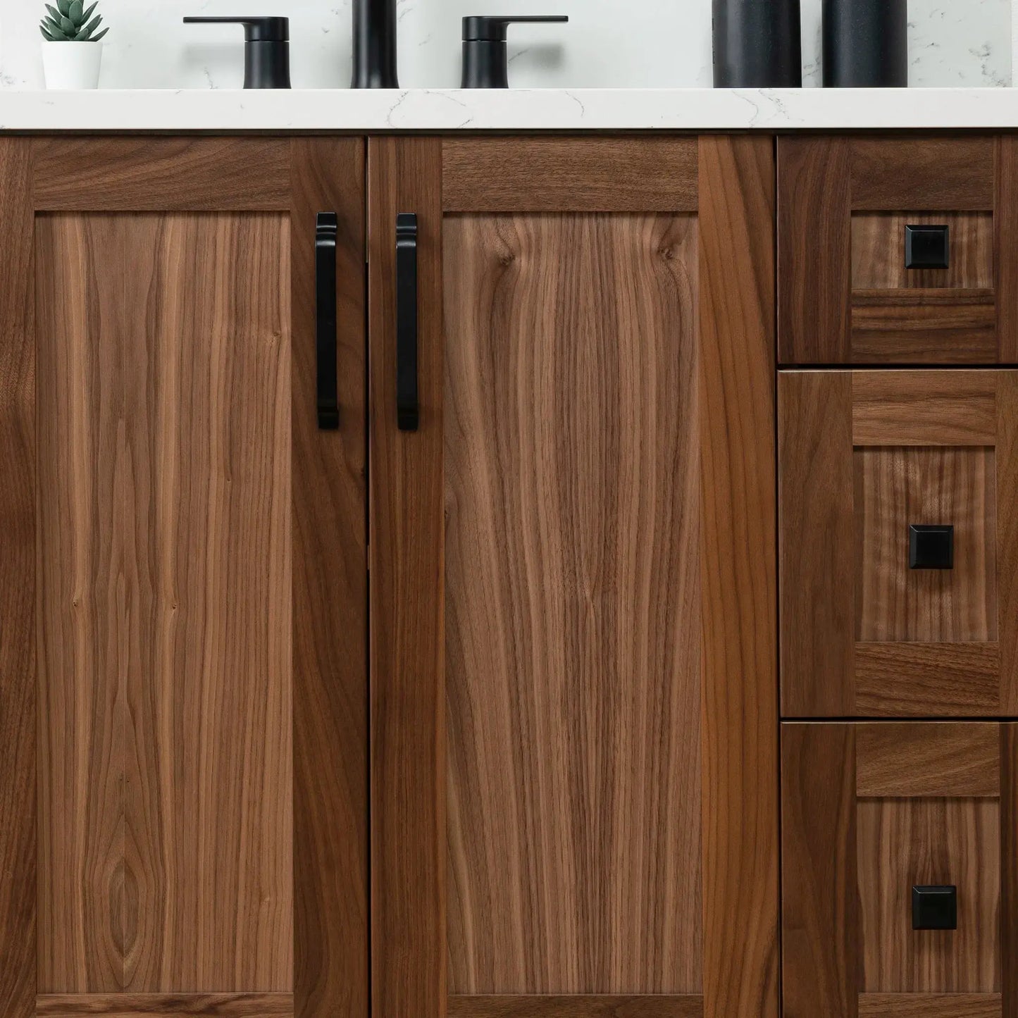 Bridgeport SLIM 36" American Black Walnut Bathroom Vanity, Left Sink Teodor Bathroom Vanity Canada