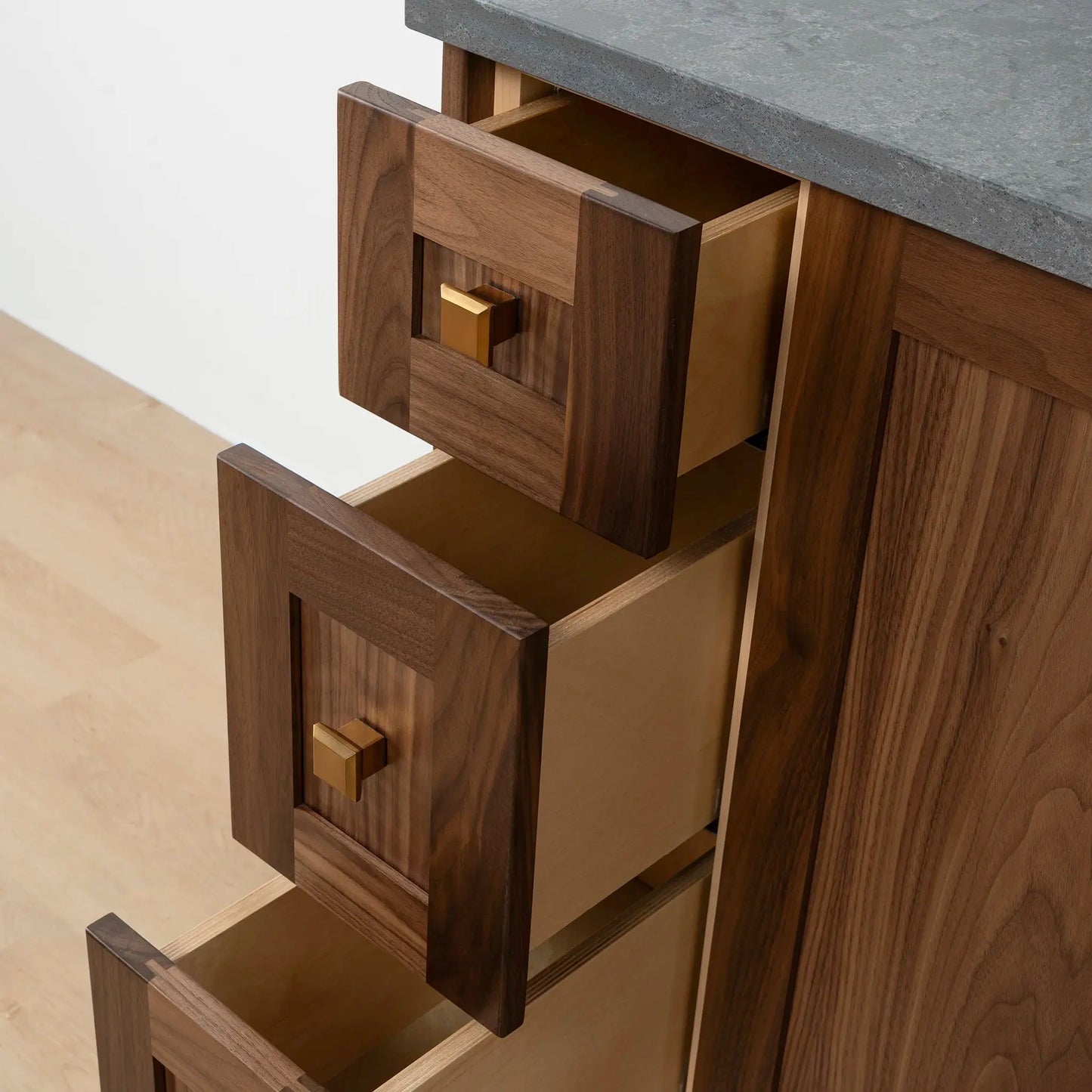 Bridgeport SLIM 36" American Black Walnut Bathroom Vanity, Right Sink Teodor Bathroom Vanity Canada