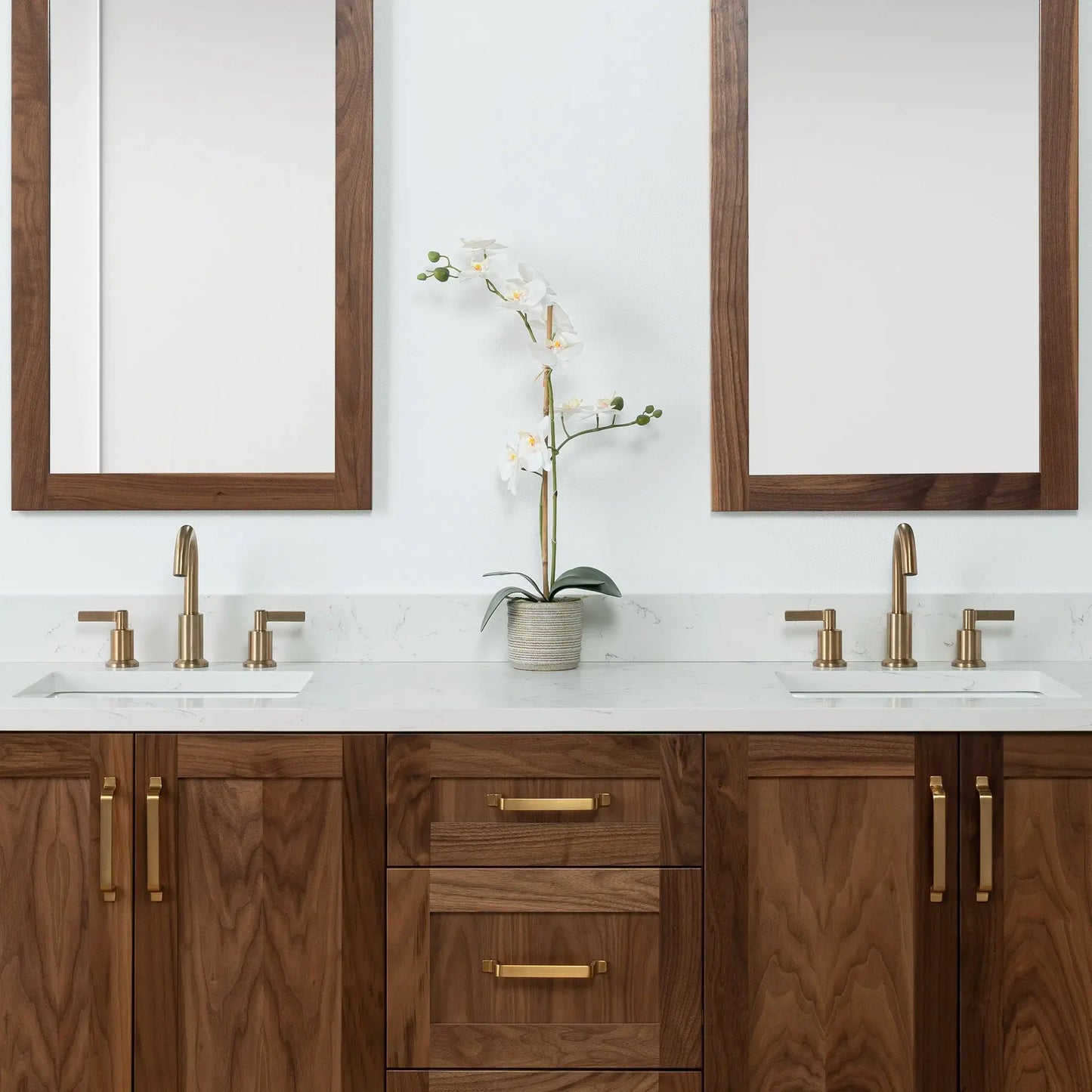 Bridgeport SLIM 72" American Black Walnut Bathroom Vanity, Double Sink Teodor Bathroom Vanity Canada