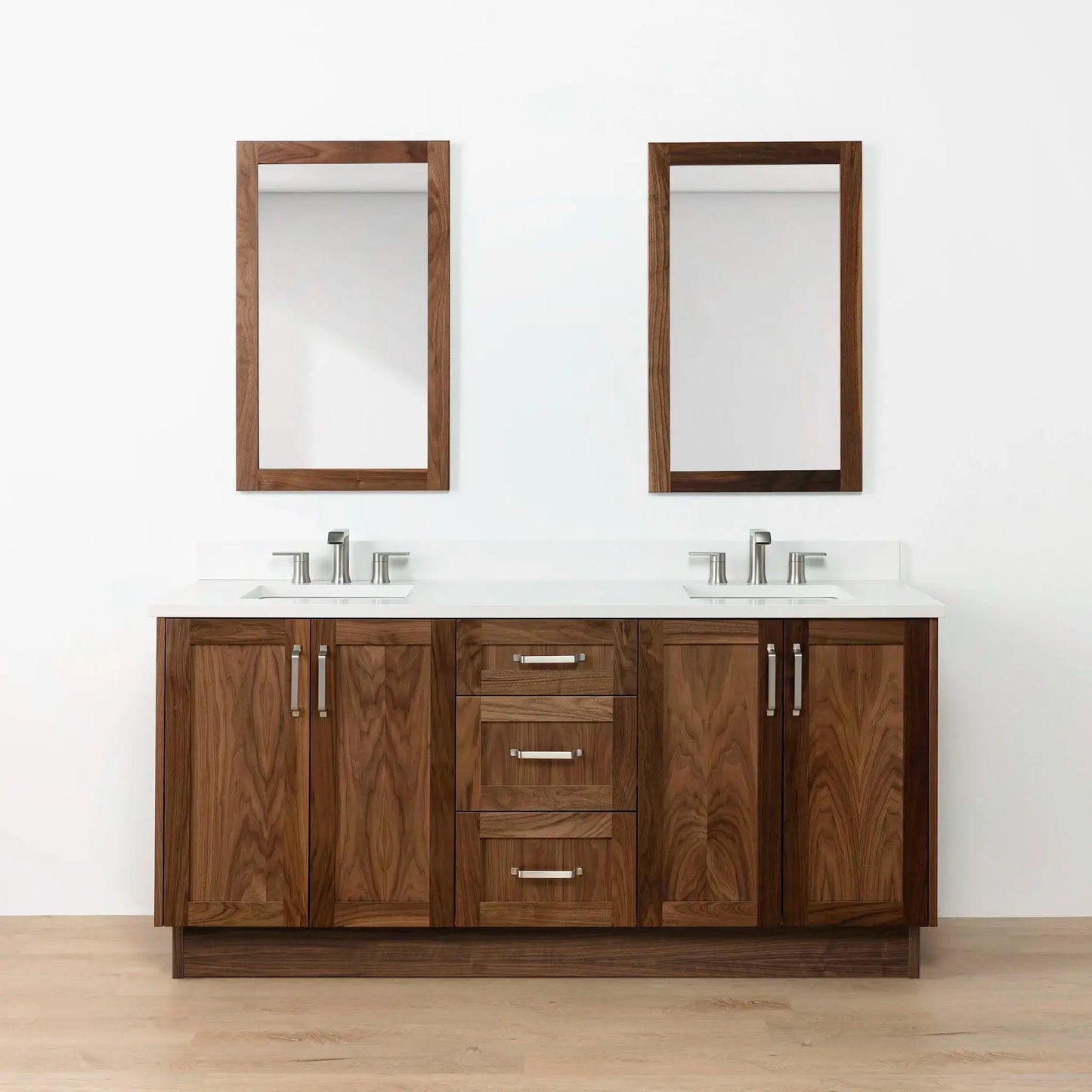 Bridgeport SLIM 72" American Black Walnut Bathroom Vanity, Double Sink Teodor Bathroom Vanity Canada