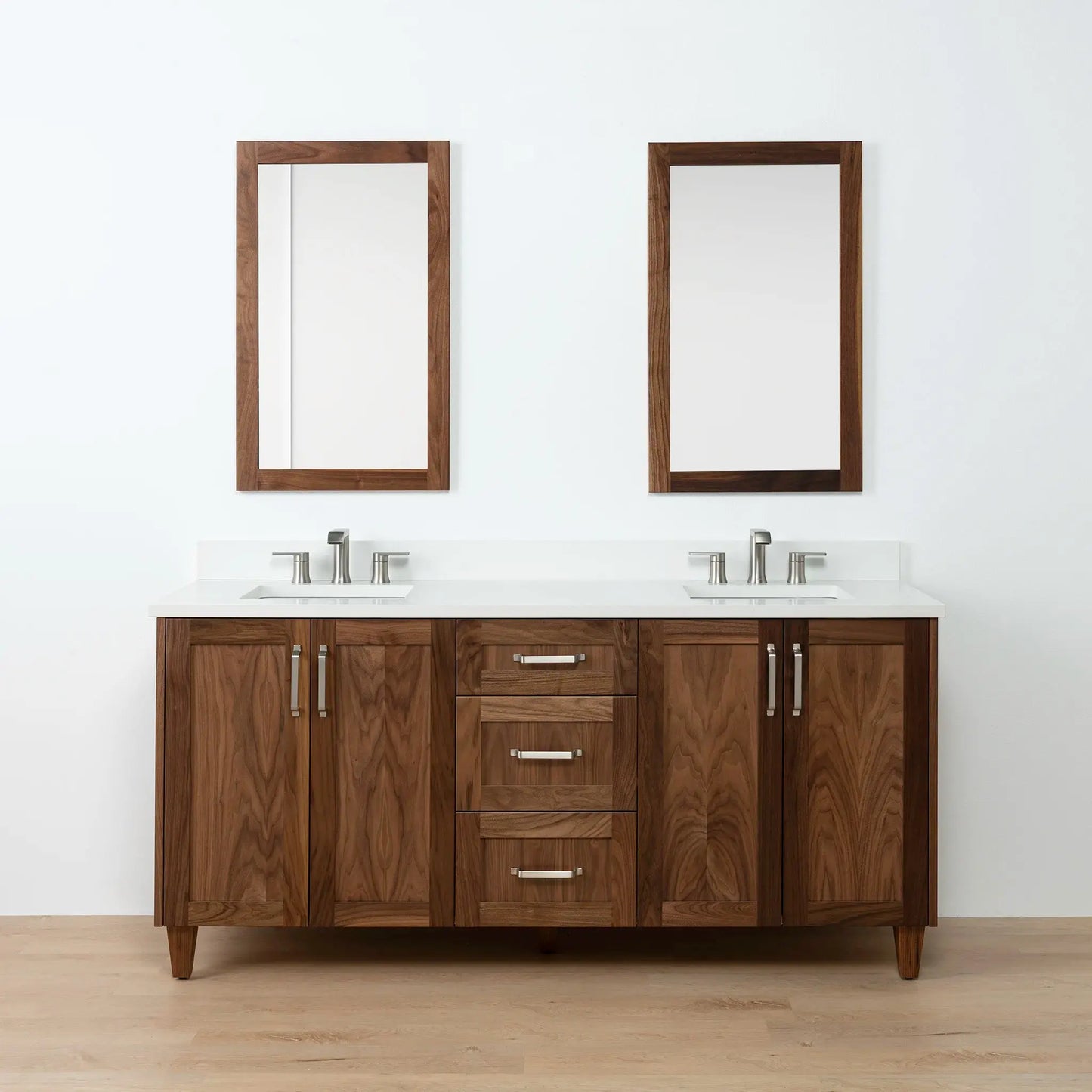 Bridgeport SLIM 72" American Black Walnut Bathroom Vanity, Double Sink Teodor Bathroom Vanity Canada