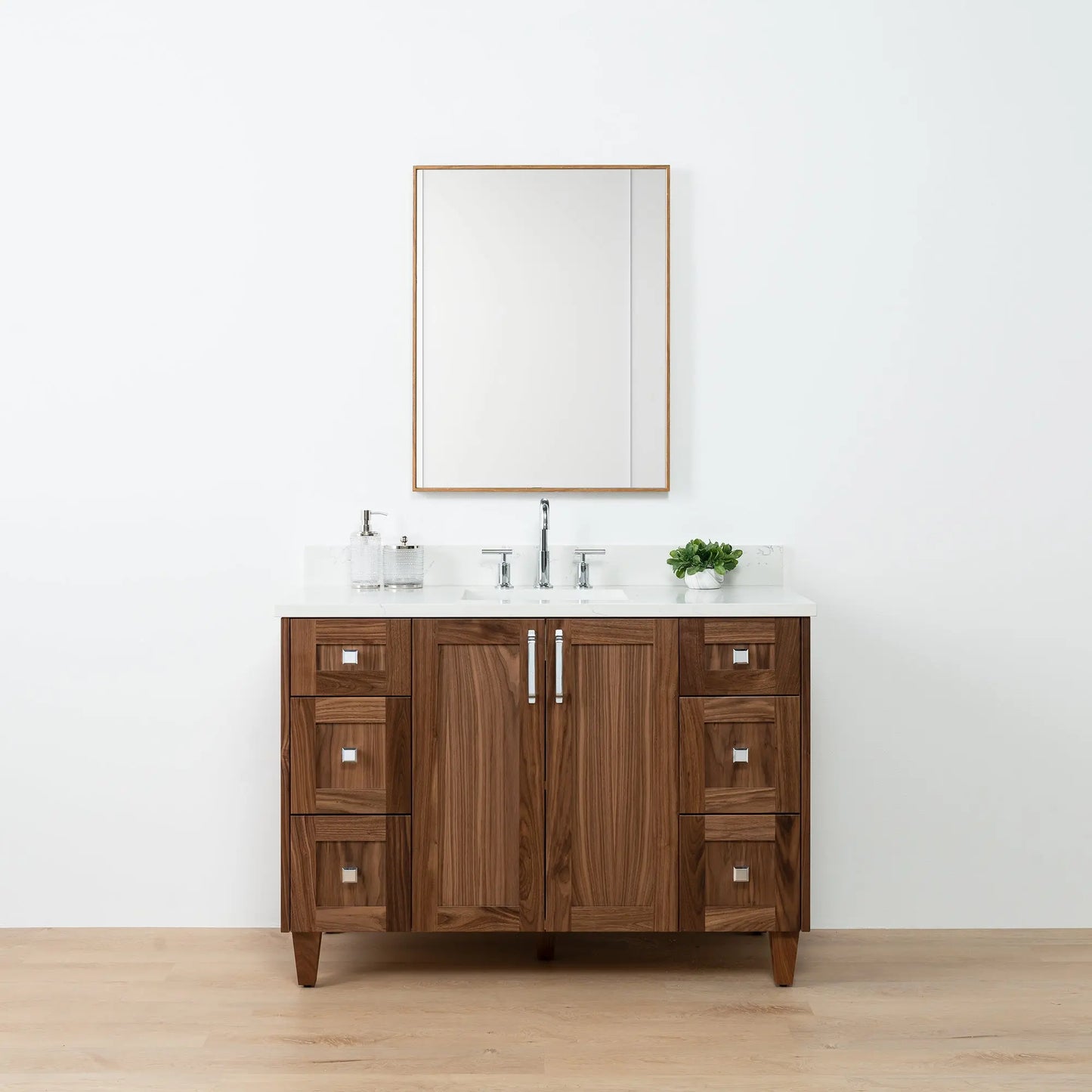 Bridgeport SLIM 48" American Black Walnut Bathroom Vanity Teodor Bathroom Vanity Canada