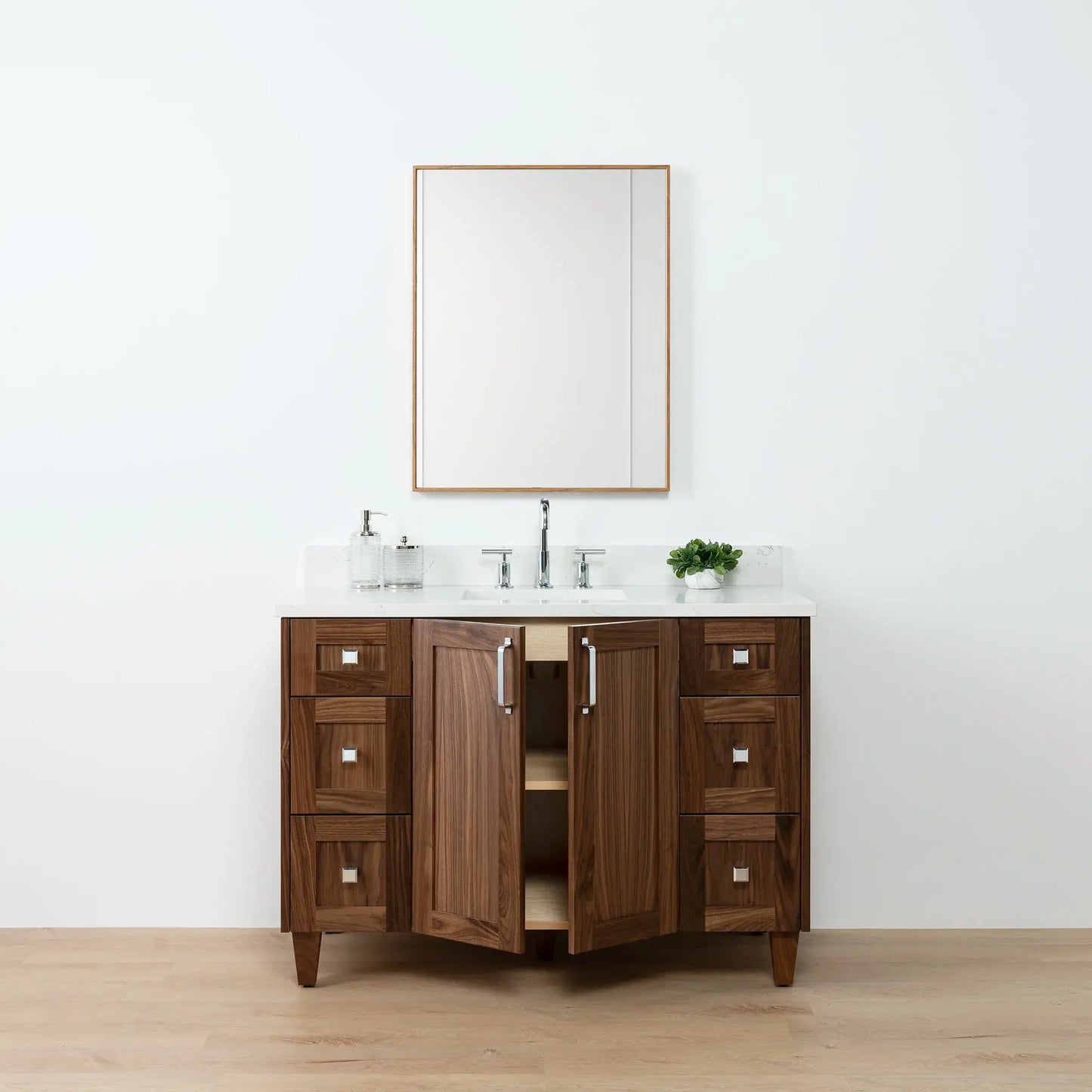 Bridgeport SLIM 48" American Black Walnut Bathroom Vanity Teodor Bathroom Vanity Canada