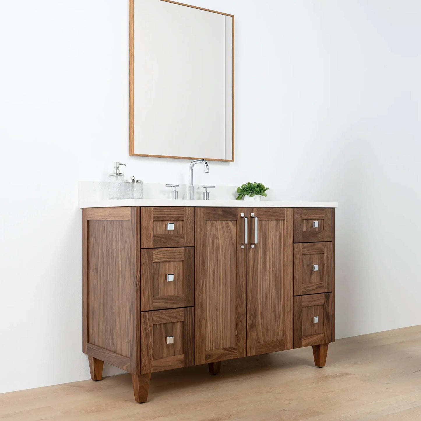 Bridgeport SLIM 48" American Black Walnut Bathroom Vanity Teodor Bathroom Vanity Canada