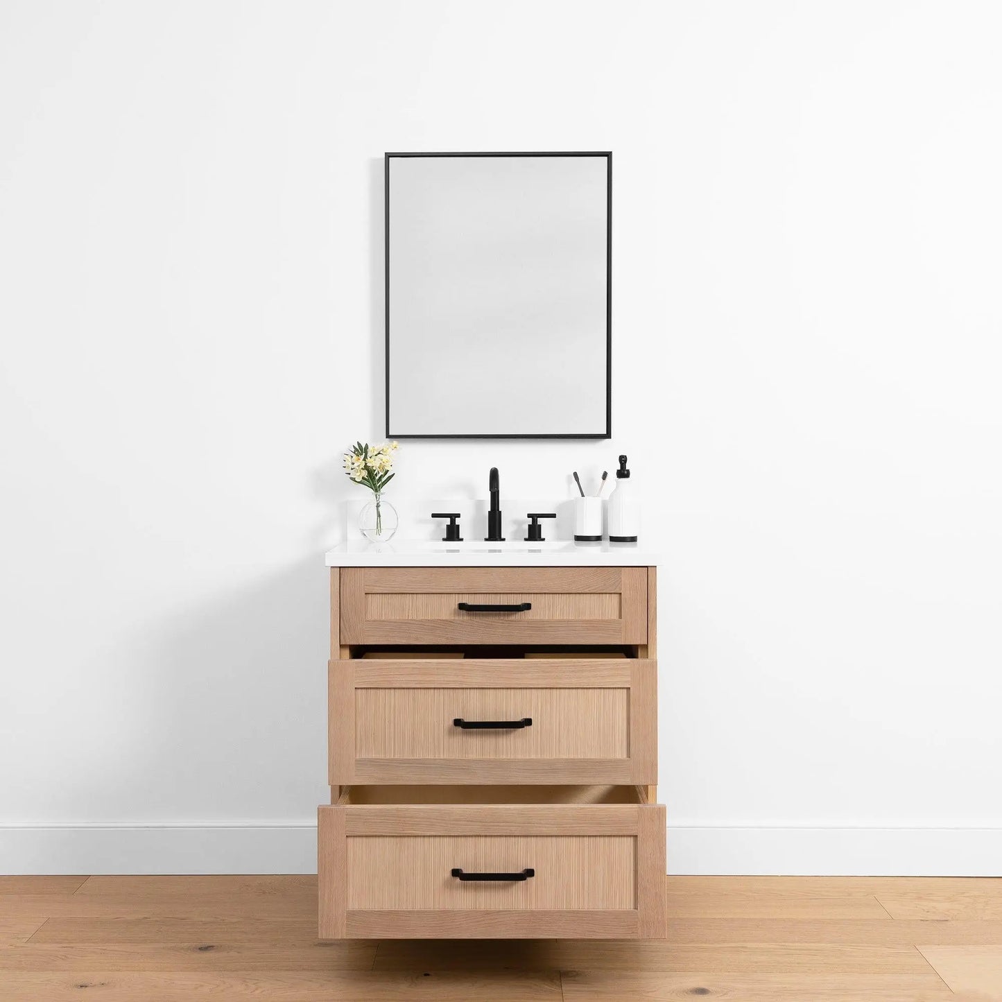 Bridgeport SLIM, 30" Teodor® White Oak Vanity Teodor Bathroom VanityCanada