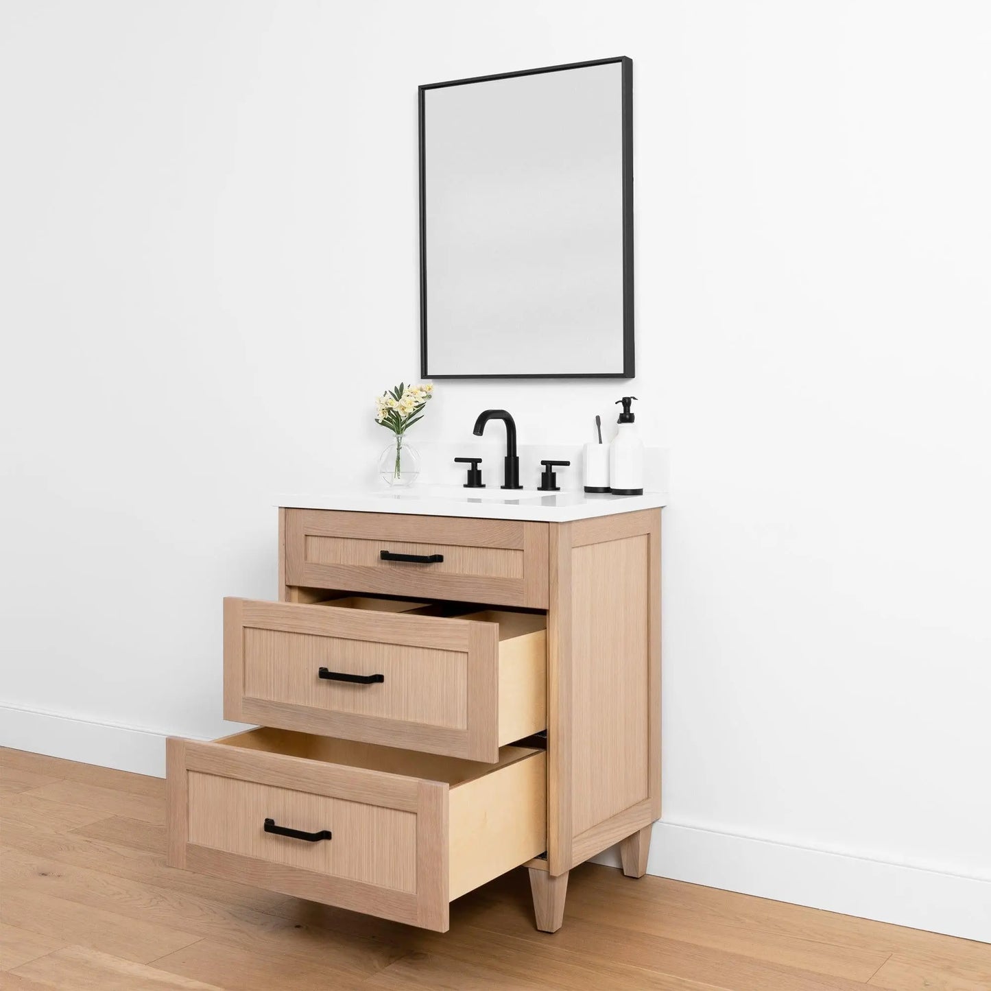 Bridgeport SLIM, 30" Teodor® White Oak Vanity Teodor Bathroom VanityCanada