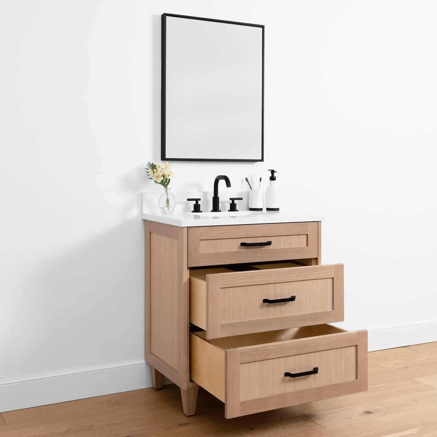 Bridgeport SLIM, 30" Teodor® White Oak Vanity Teodor Bathroom VanityCanada