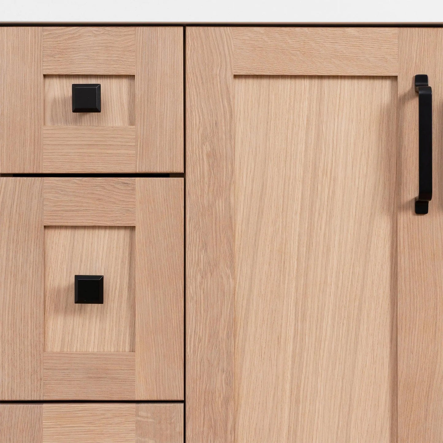 Bridgeport SLIM, 36" Teodor® White Oak Vanity, Right Sink Teodor Bathroom VanityCanada