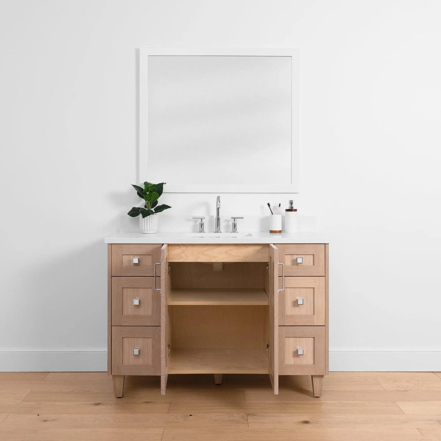 Bridgeport SLIM, 48" Teodor® White Oak Vanity Teodor Bathroom VanityCanada