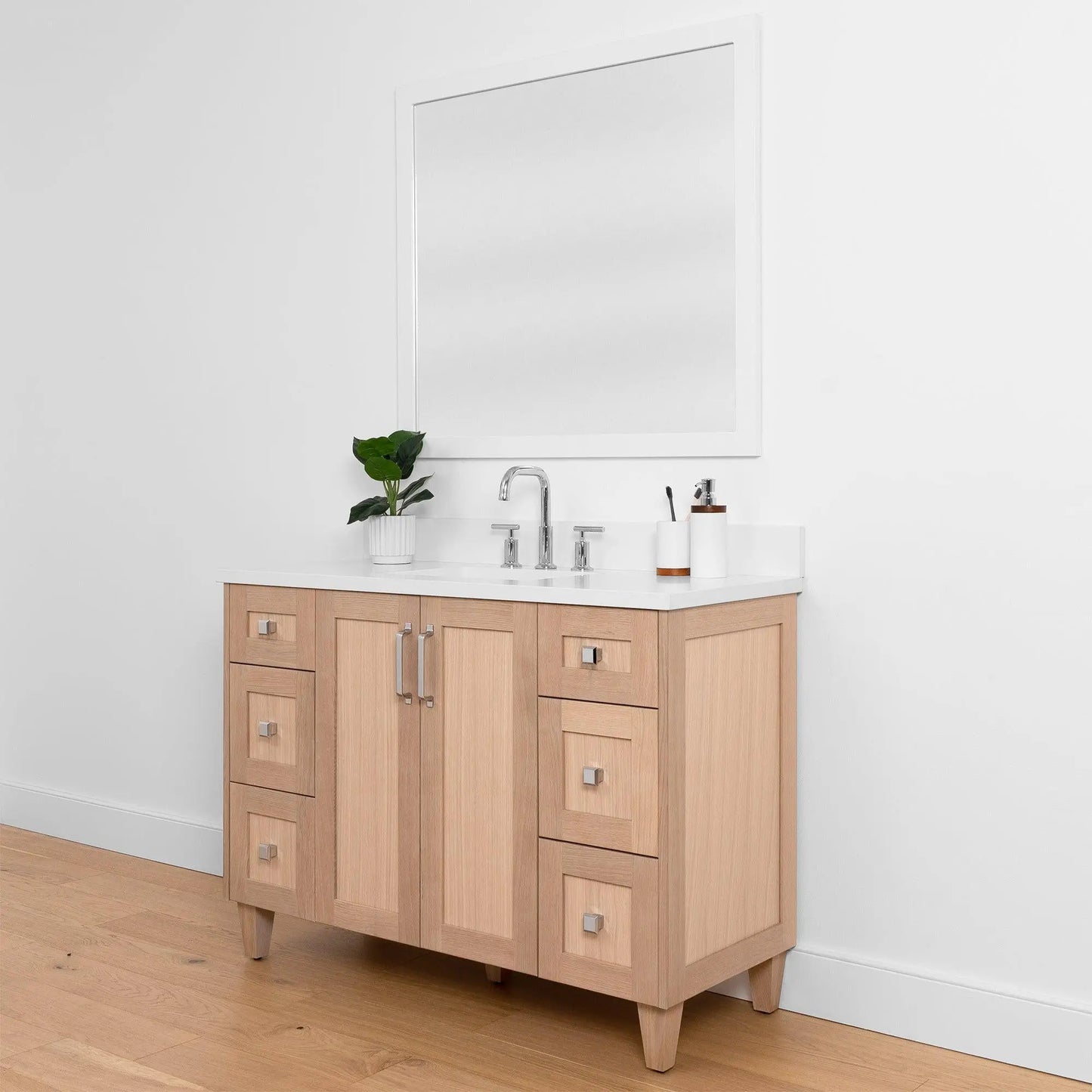 Bridgeport SLIM, 48" Teodor® White Oak Vanity Teodor Bathroom VanityCanada