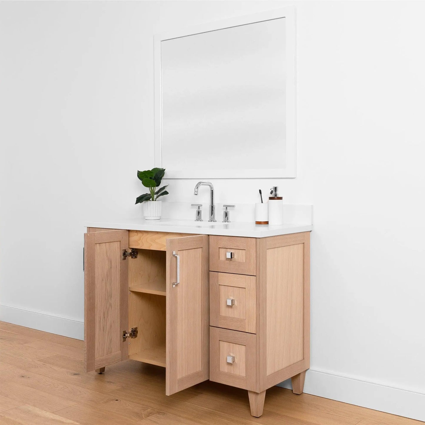 Bridgeport SLIM, 48" Teodor® White Oak Vanity Teodor Bathroom VanityCanada