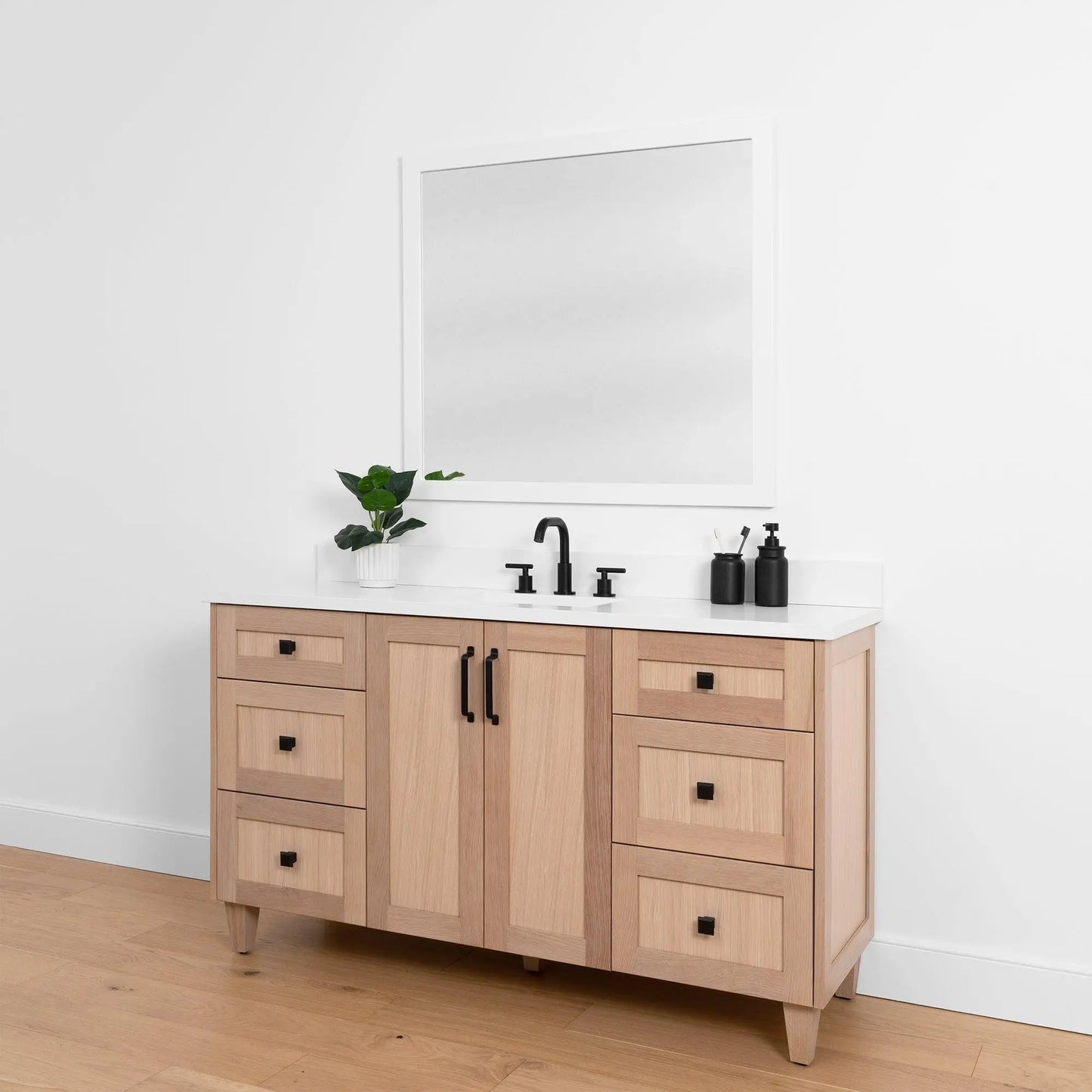 Bridgeport SLIM, 60" Teodor® White Oak Vanity Teodor Bathroom VanityCanada