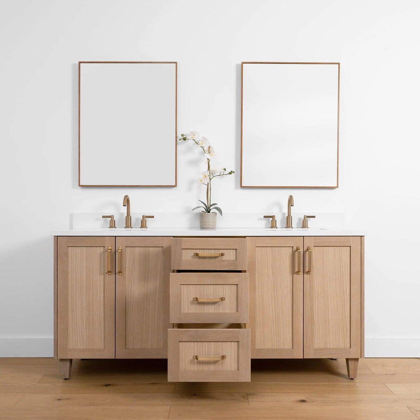 Bridgeport SLIM, 72" Teodor® White Oak Vanity, Double Sink Teodor Bathroom VanityCanada