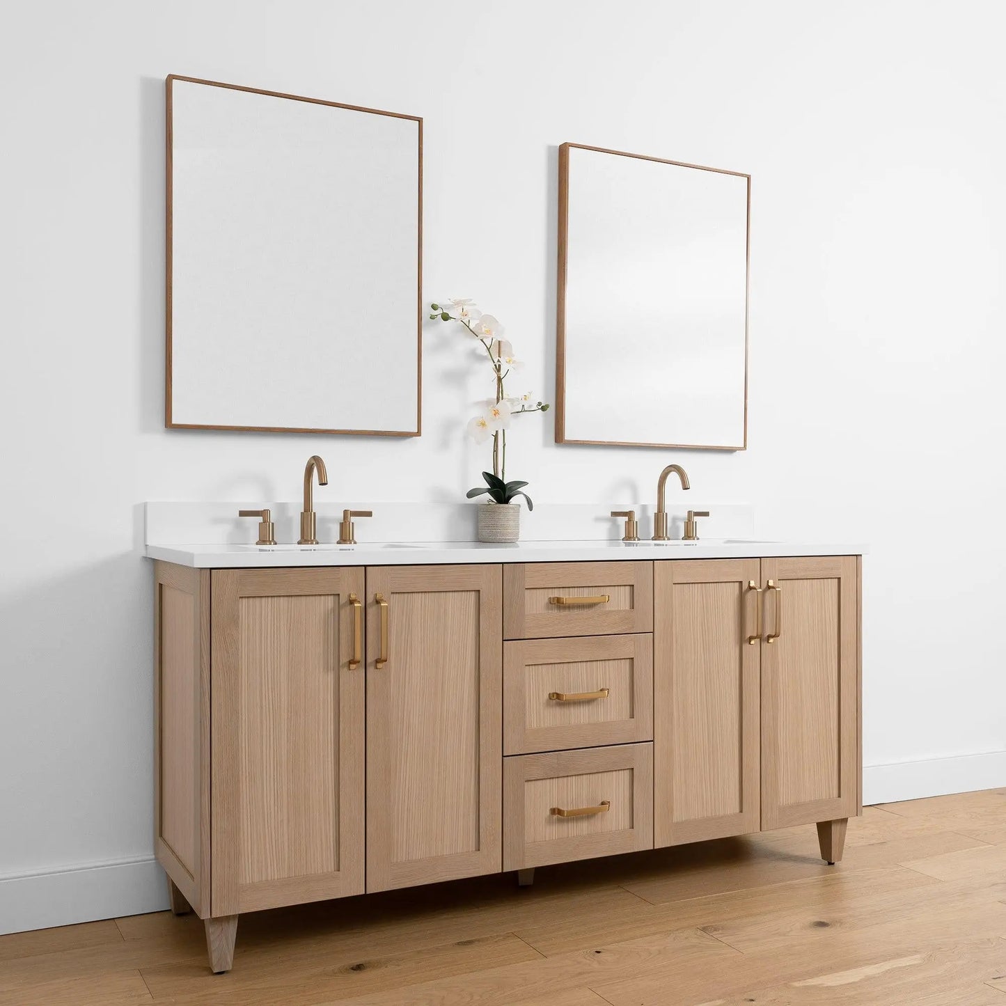 Bridgeport SLIM, 72" Teodor® White Oak Vanity, Double Sink Teodor Bathroom VanityCanada