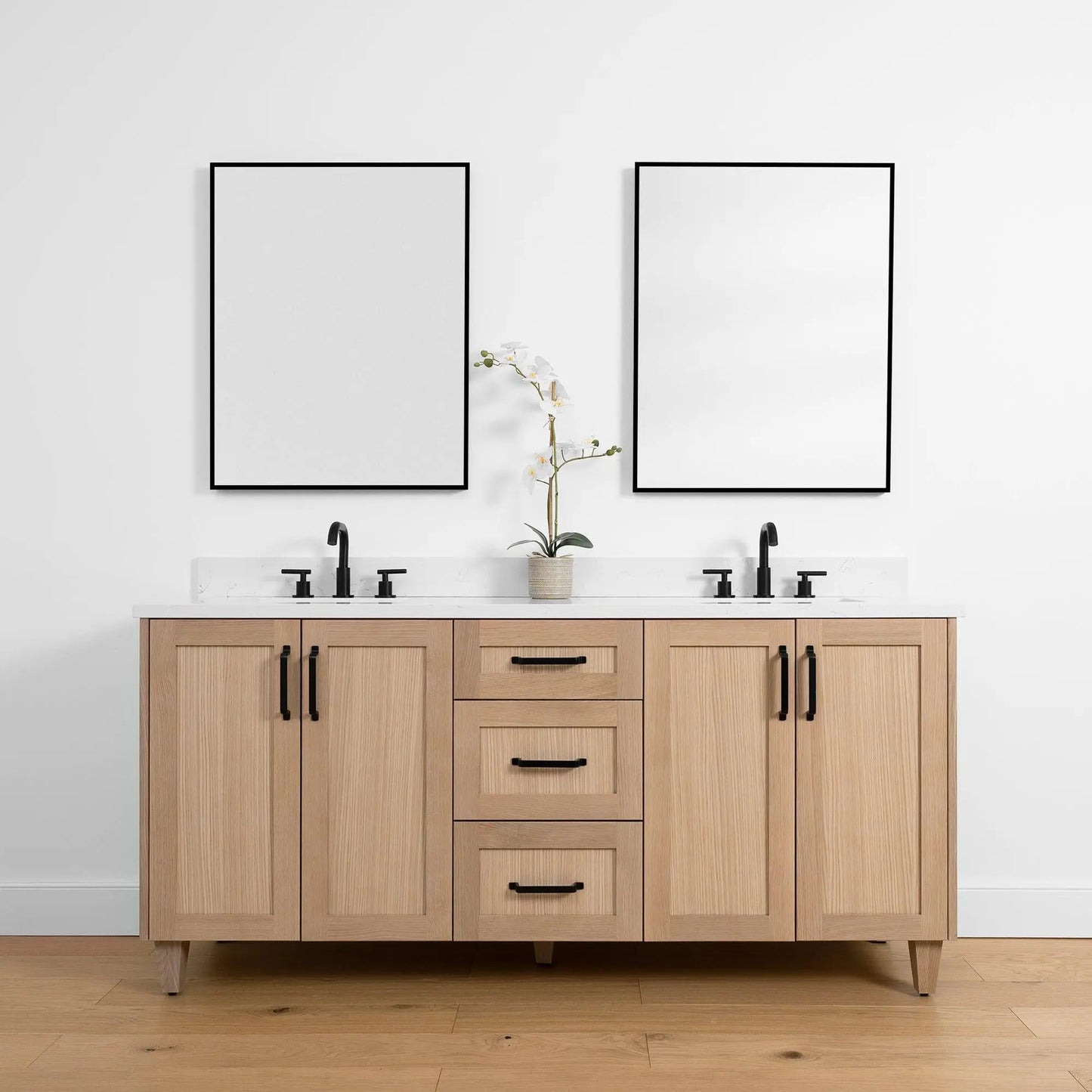 Bridgeport SLIM, 72" Teodor® White Oak Vanity, Double Sink Teodor Bathroom VanityCanada