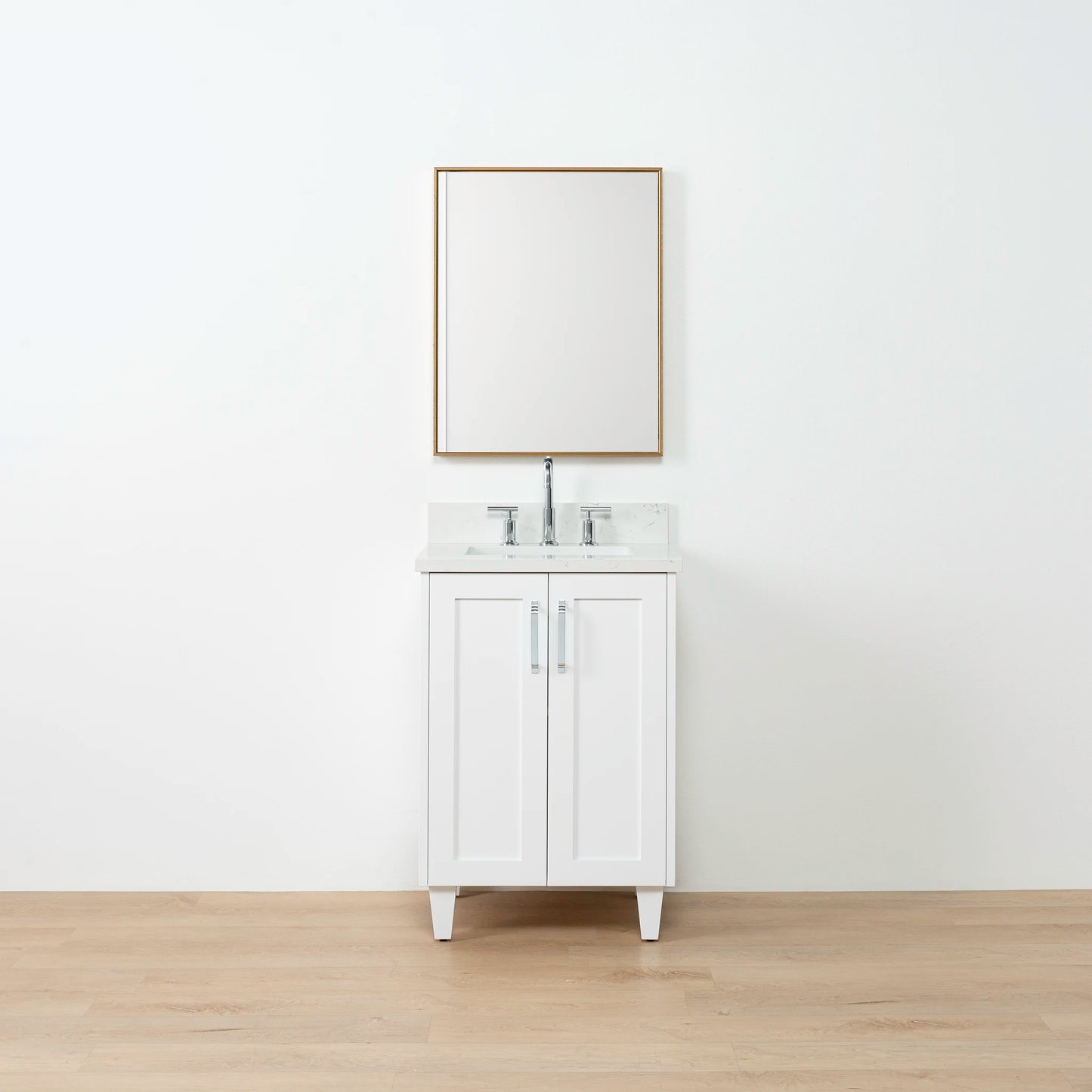 Bridgeport SLIM 24" Satin White Bathroom Vanity