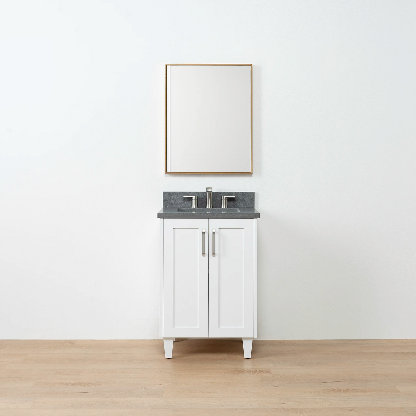 Bridgeport SLIM 24" Satin White Bathroom Vanity