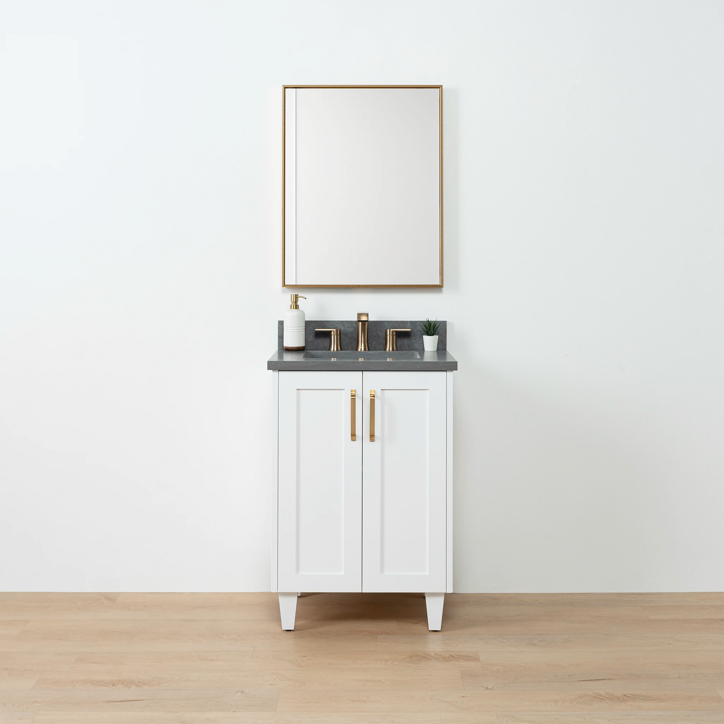 Bridgeport SLIM 24" Satin White Bathroom Vanity