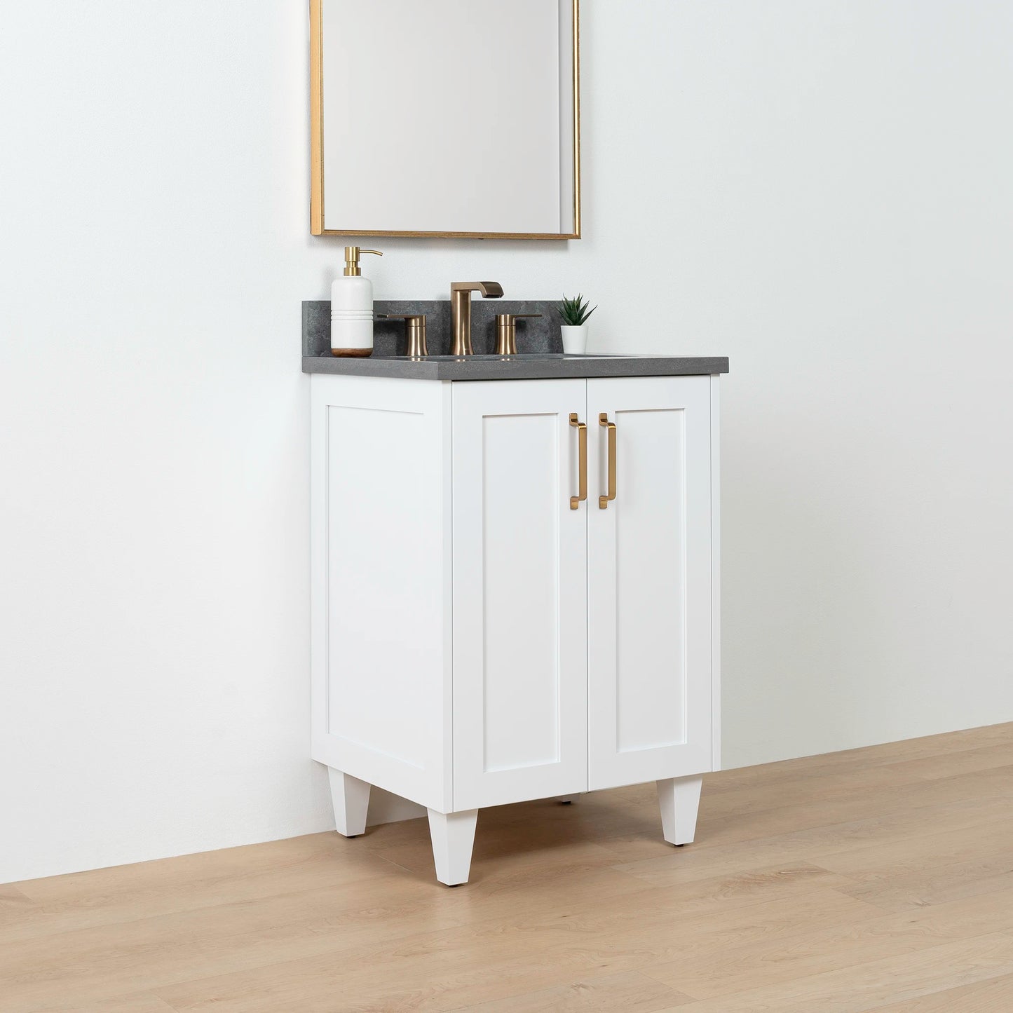 Bridgeport SLIM 24" Satin White Bathroom Vanity